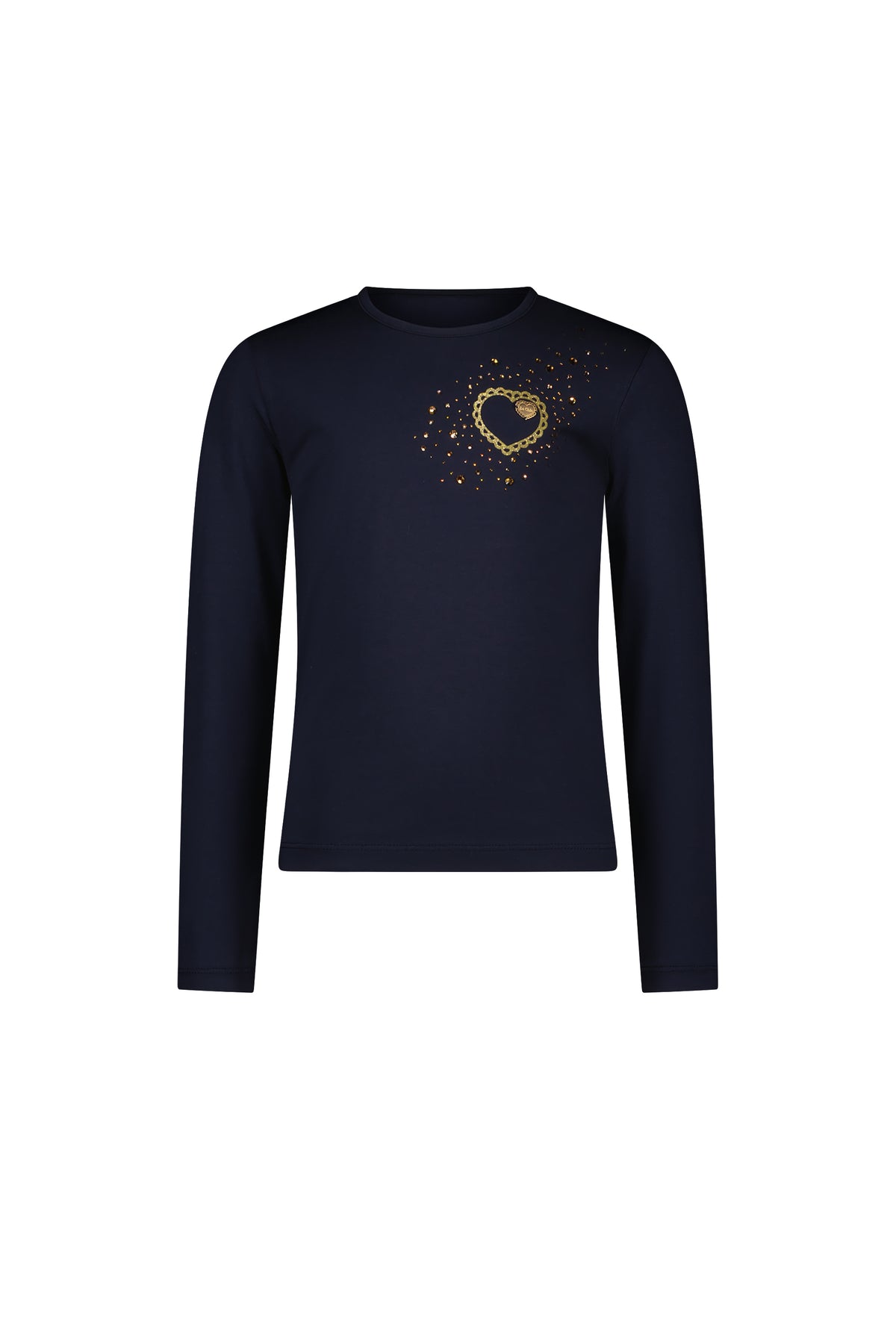 ♥ NORMA ♥ T-Shirt mit Strassherz *Blue Navy*