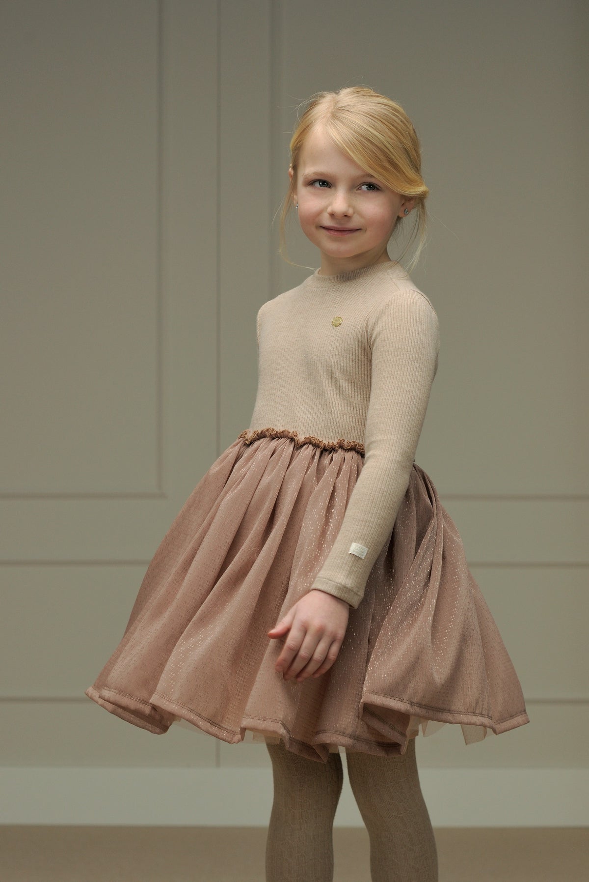 ♥ SMART ♥ Kleid aus weichem Strick & Tüll *Cute Cortado*