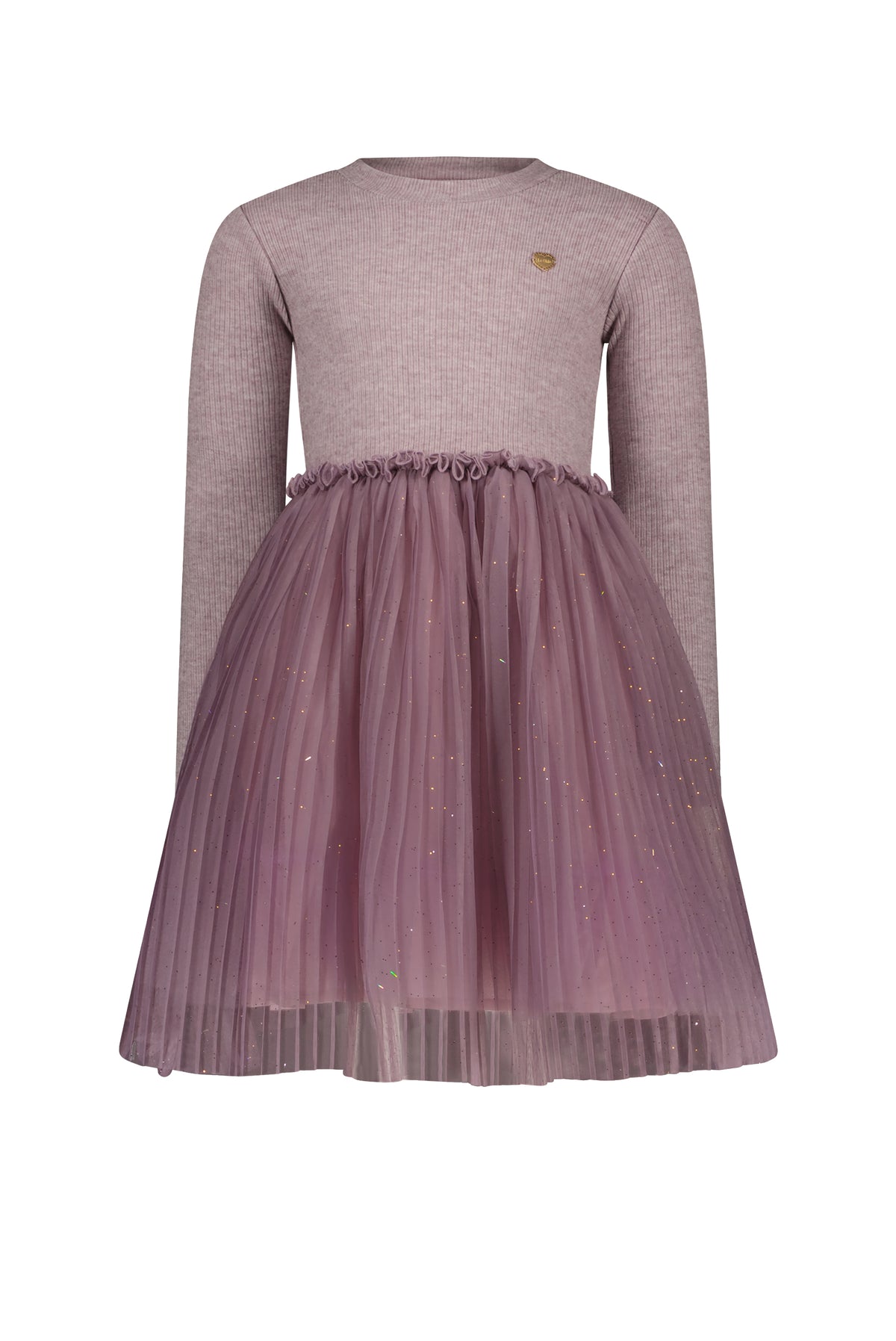 ♥ SMART ♥ Kleid aus weichem Strick & Tüll *Sweet Plums*