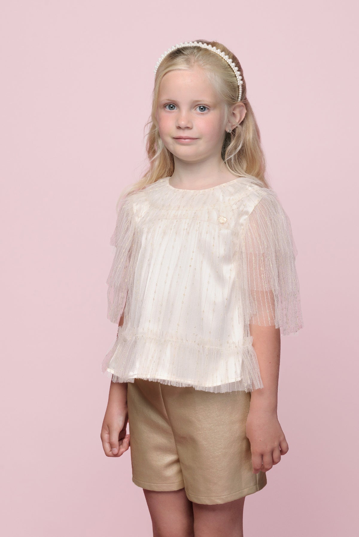 ♥ELECTRA♥ top de rejilla *Gold Rush*