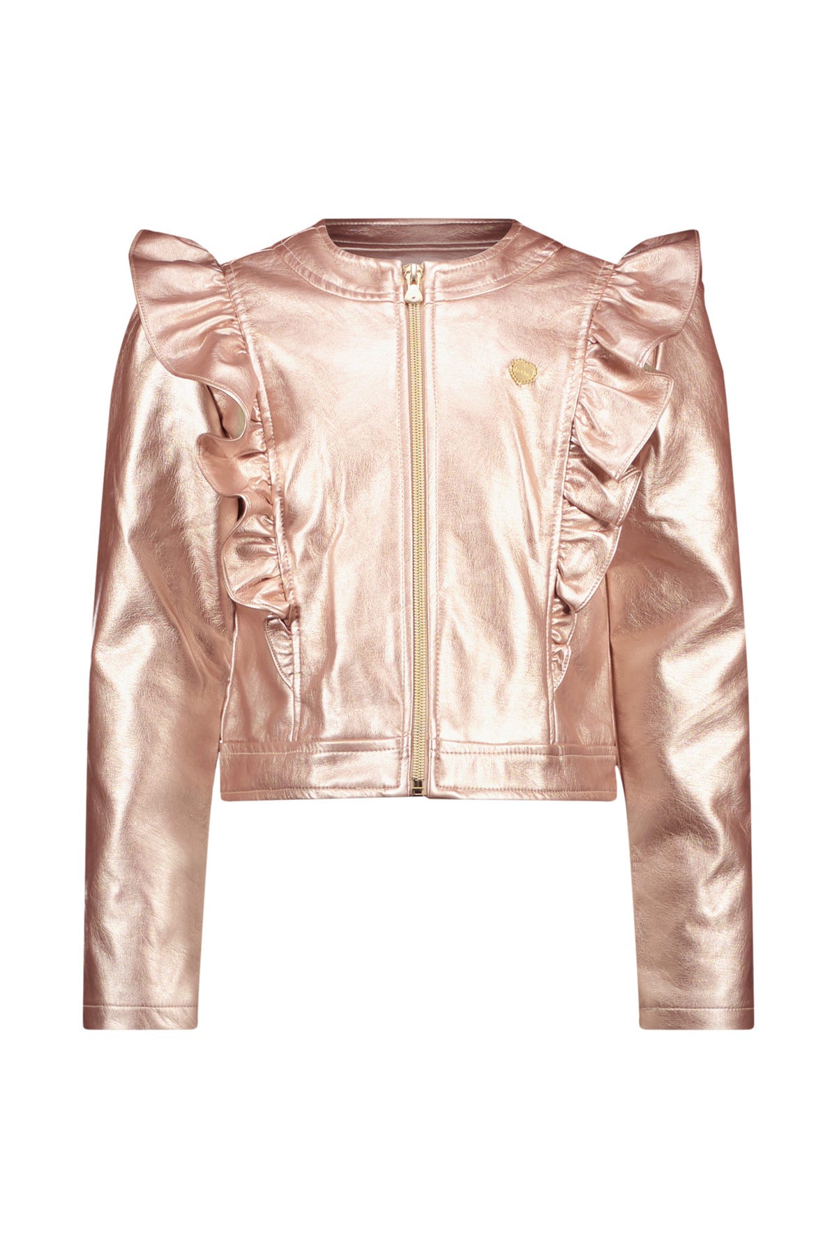 ♥AMORE♥ fake leather jacket *Metallic Blush*