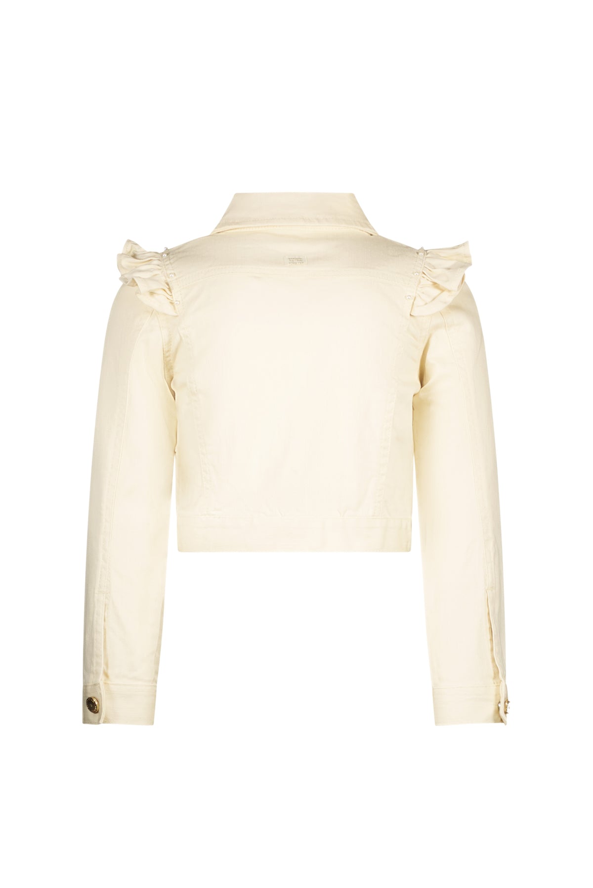 ALYSUM ruffle denim jacket Pearled Ivory