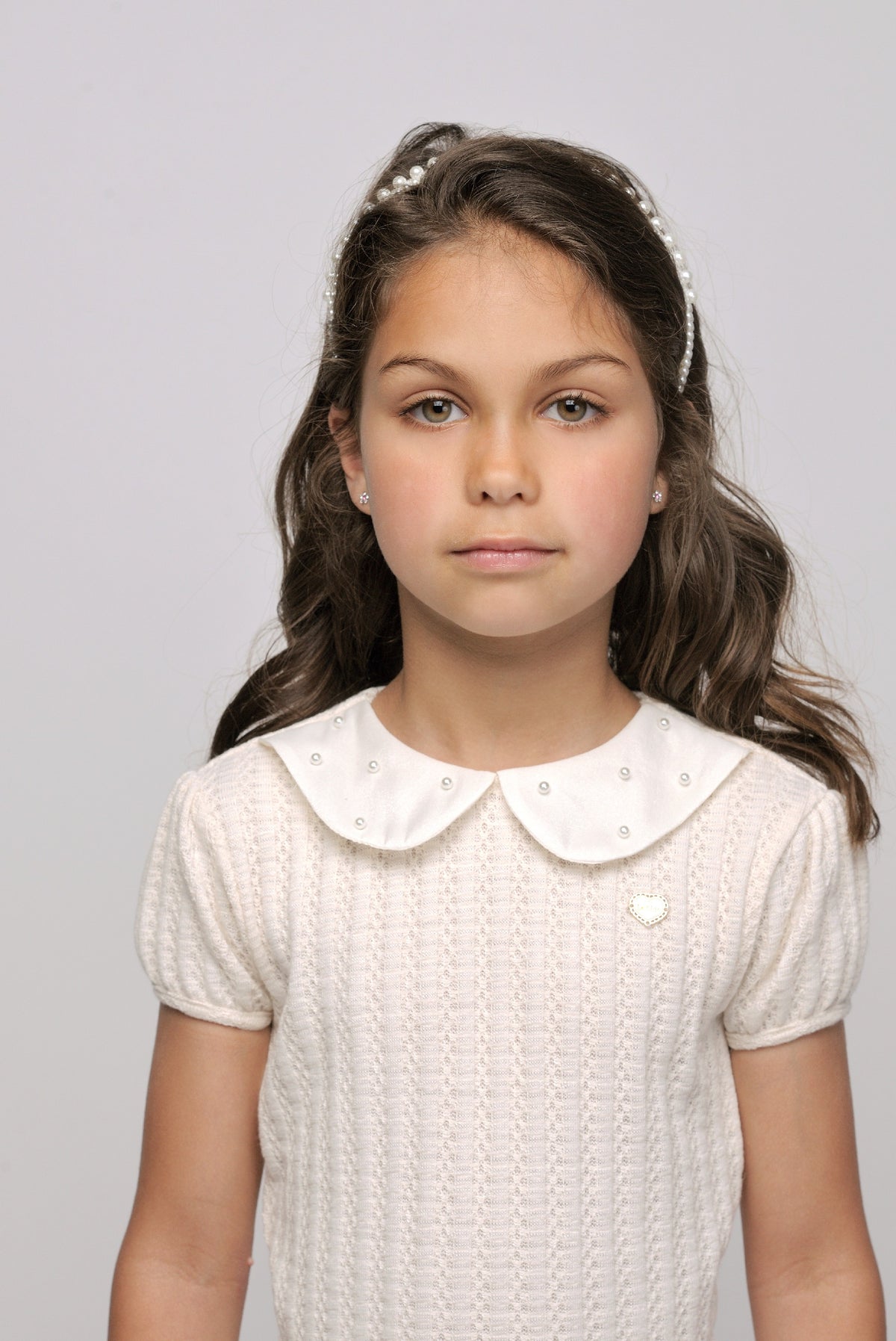 ♥NARLY♥ top de punto de primavera de Pearl *Dreamy Creamy*