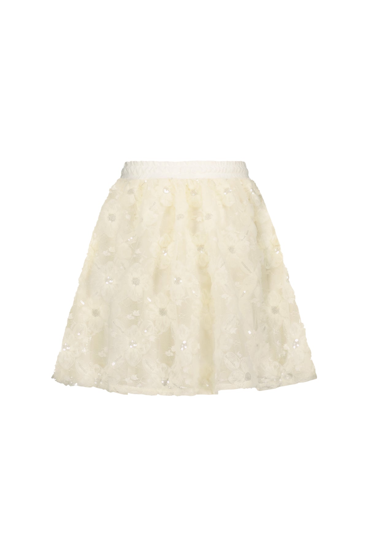 ♥TWILIGHT♥ falda de tul con flores *Dreamy Creamy*