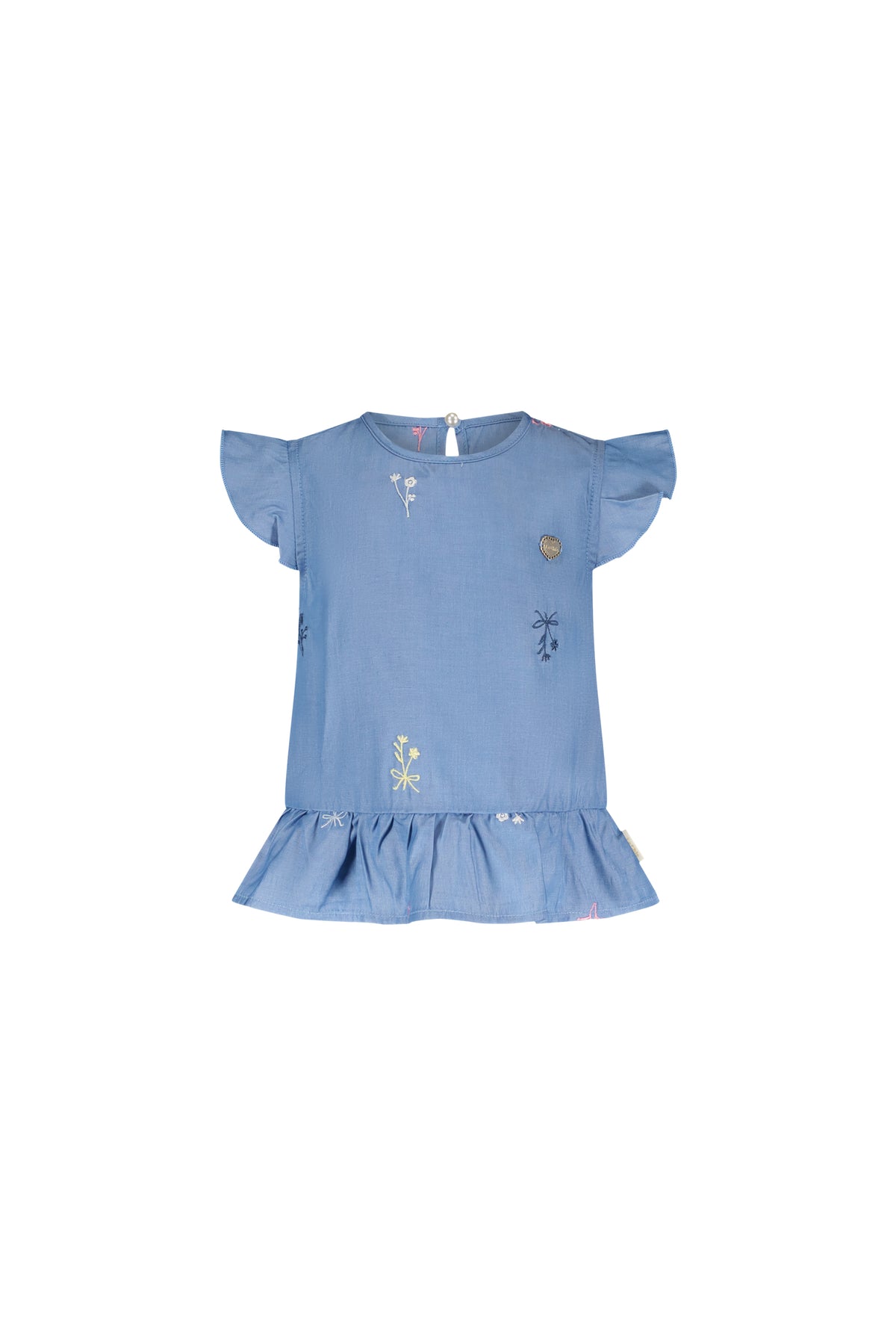 ♥ ELINY ♥ embroidered denim top