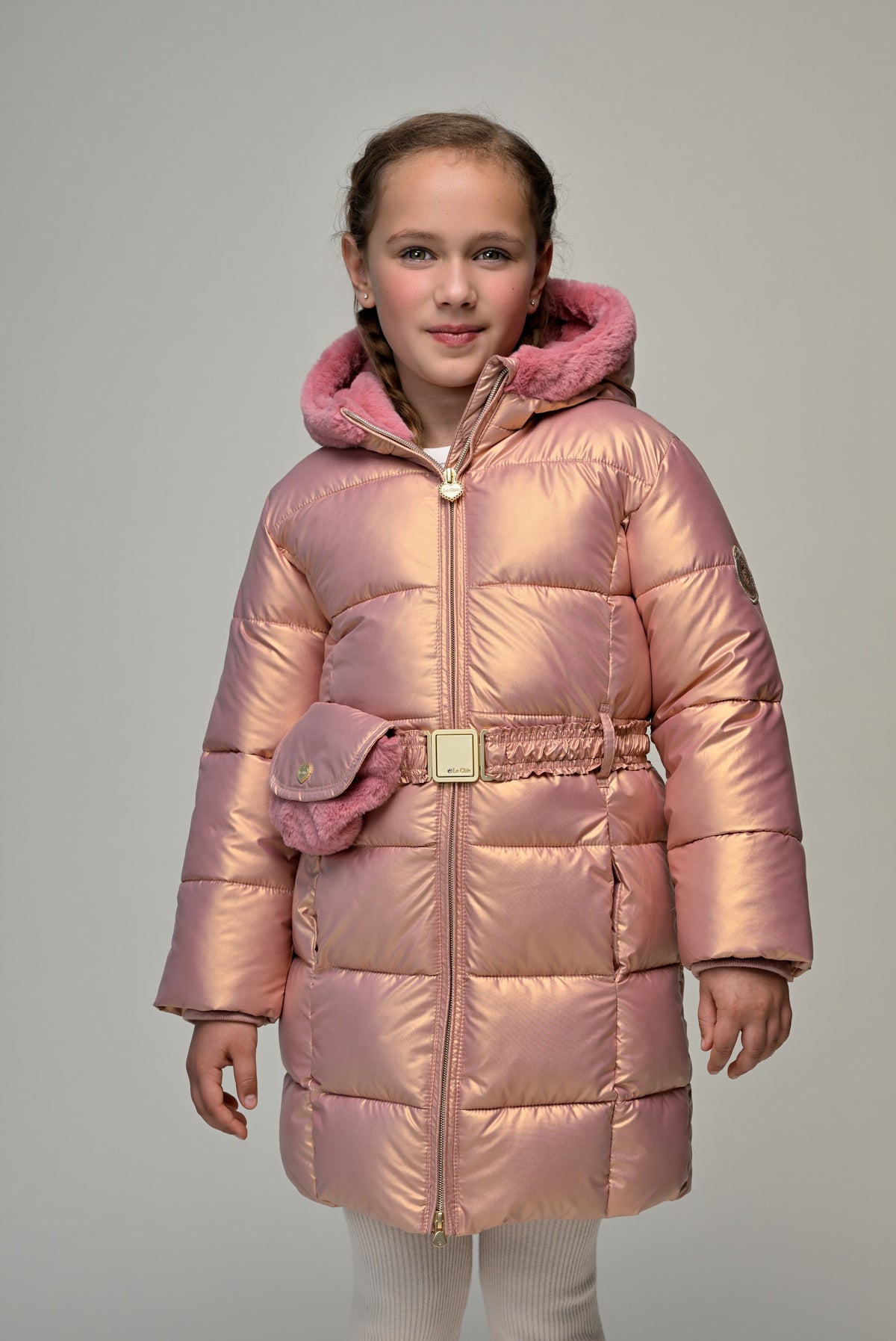 ♥ BODHI ♥ winterjas met tasje *Roze*