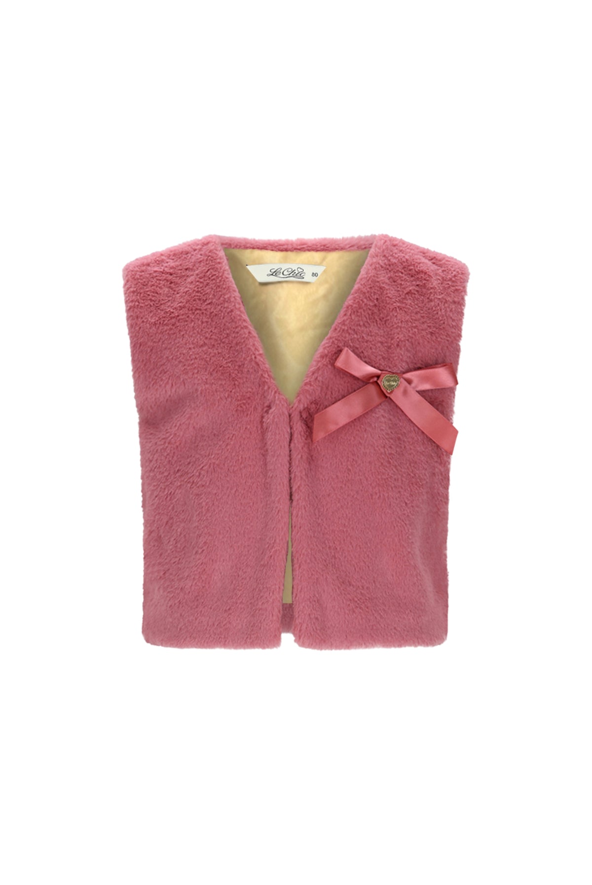 ELOISA furry gilet Pink
