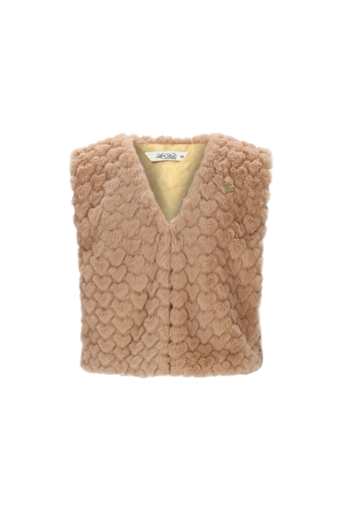 ELOISA furry gilet Beige