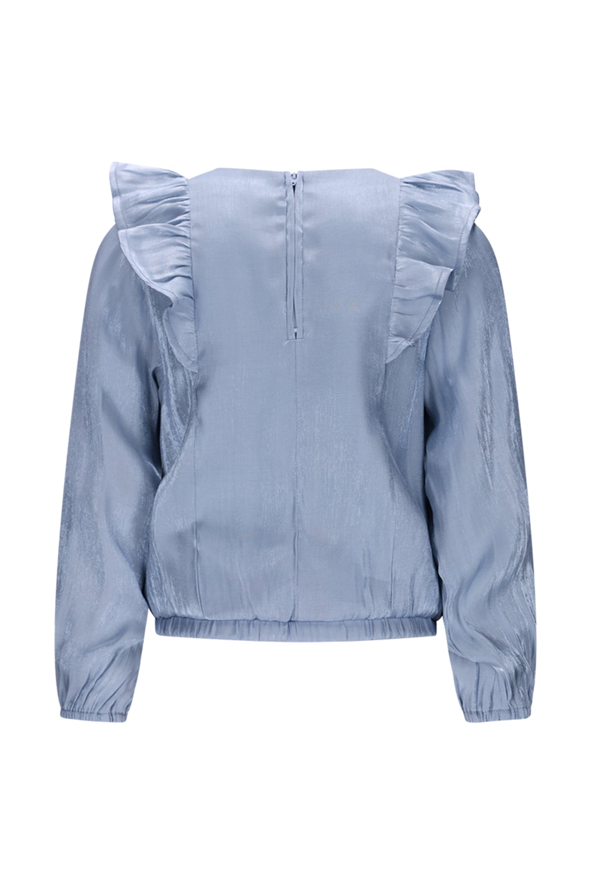 ♥ EVERY ♥ blouse with ruffles *Blue*