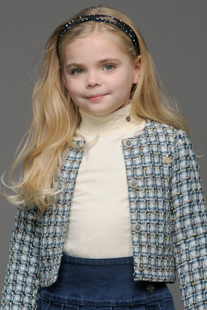 AMSY tweed jacket *Blue*