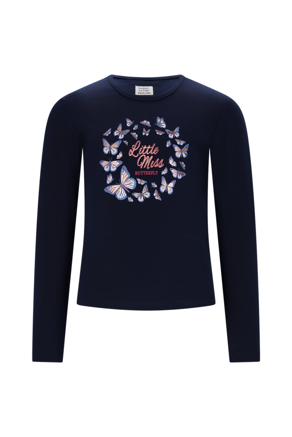 ♥ NORMA ♥ T-shirt with butterflies *Blue*