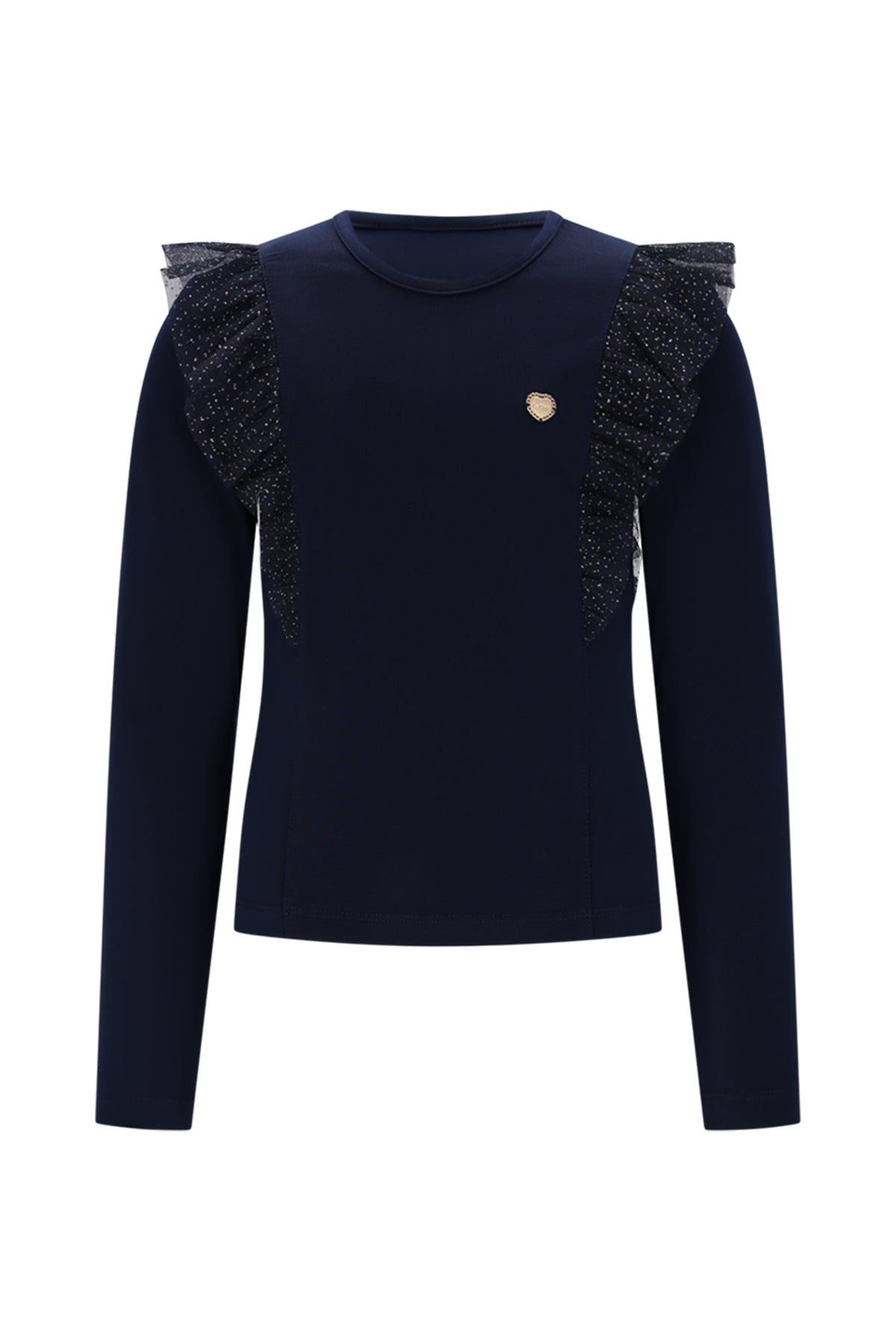 ♥ NUFFY ♥ T-shirt with ruffles *Blue*