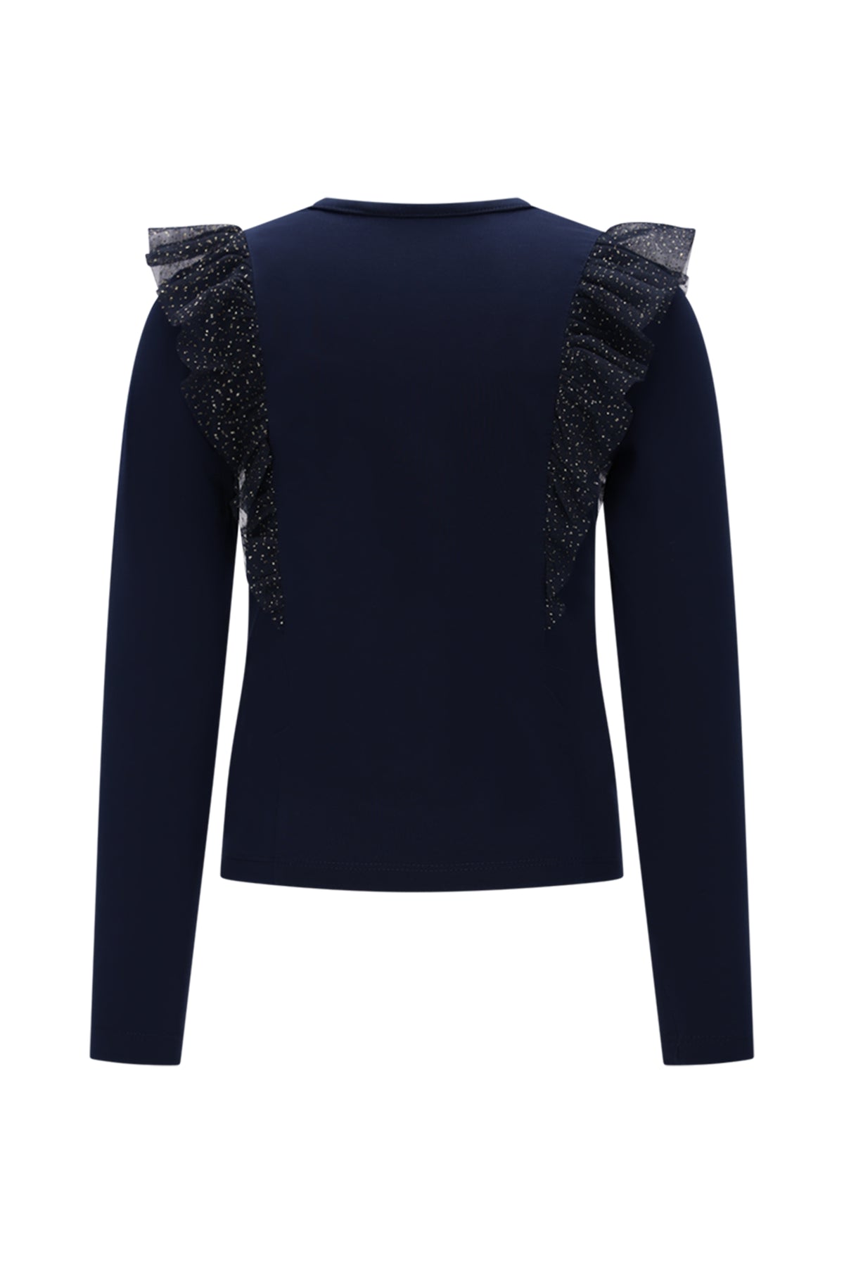 ♥ NUFFY ♥ T-shirt with ruffles *Blue*