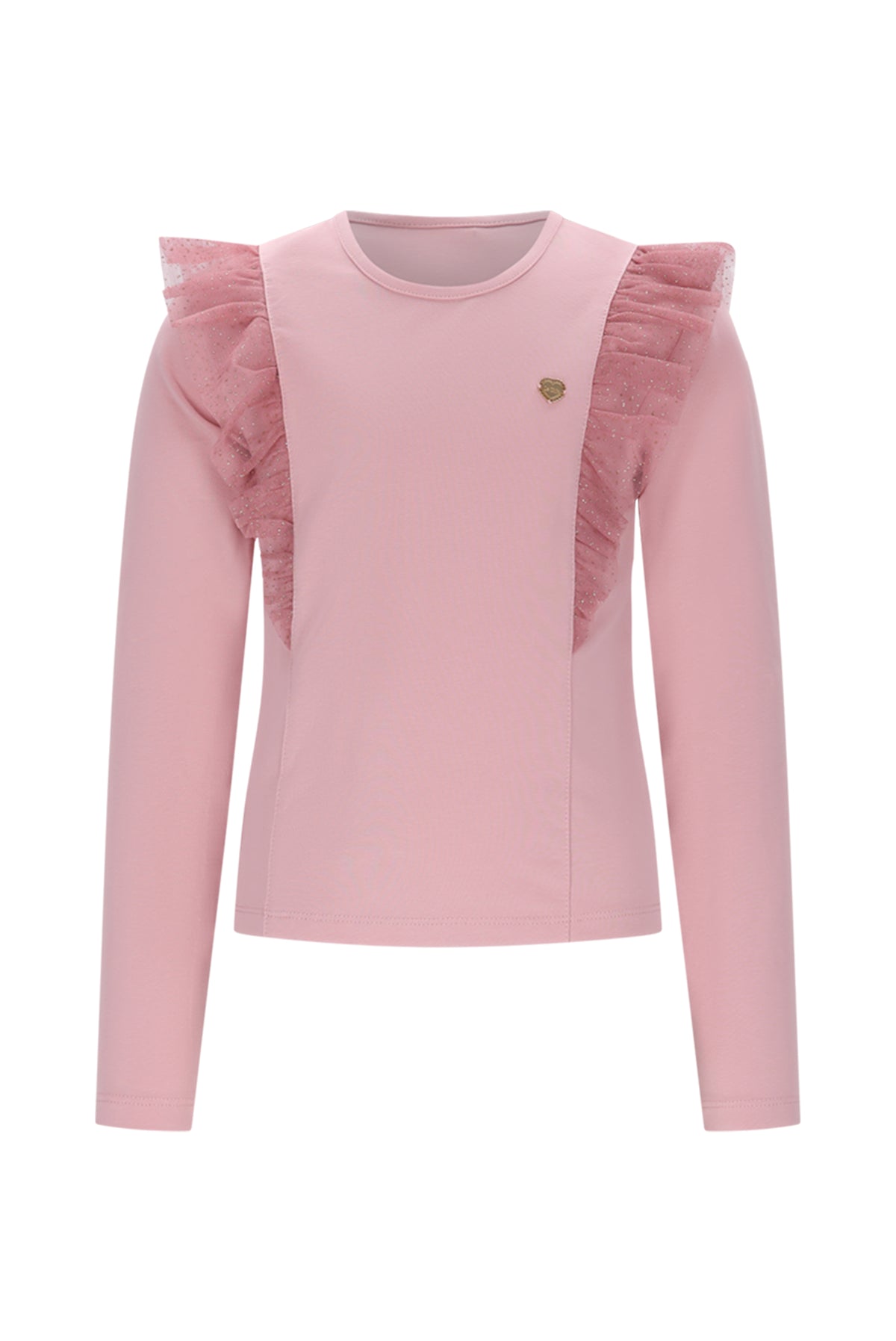 ♥ NUFFY ♥ T-Shirt mit Rüschen *Rosa*