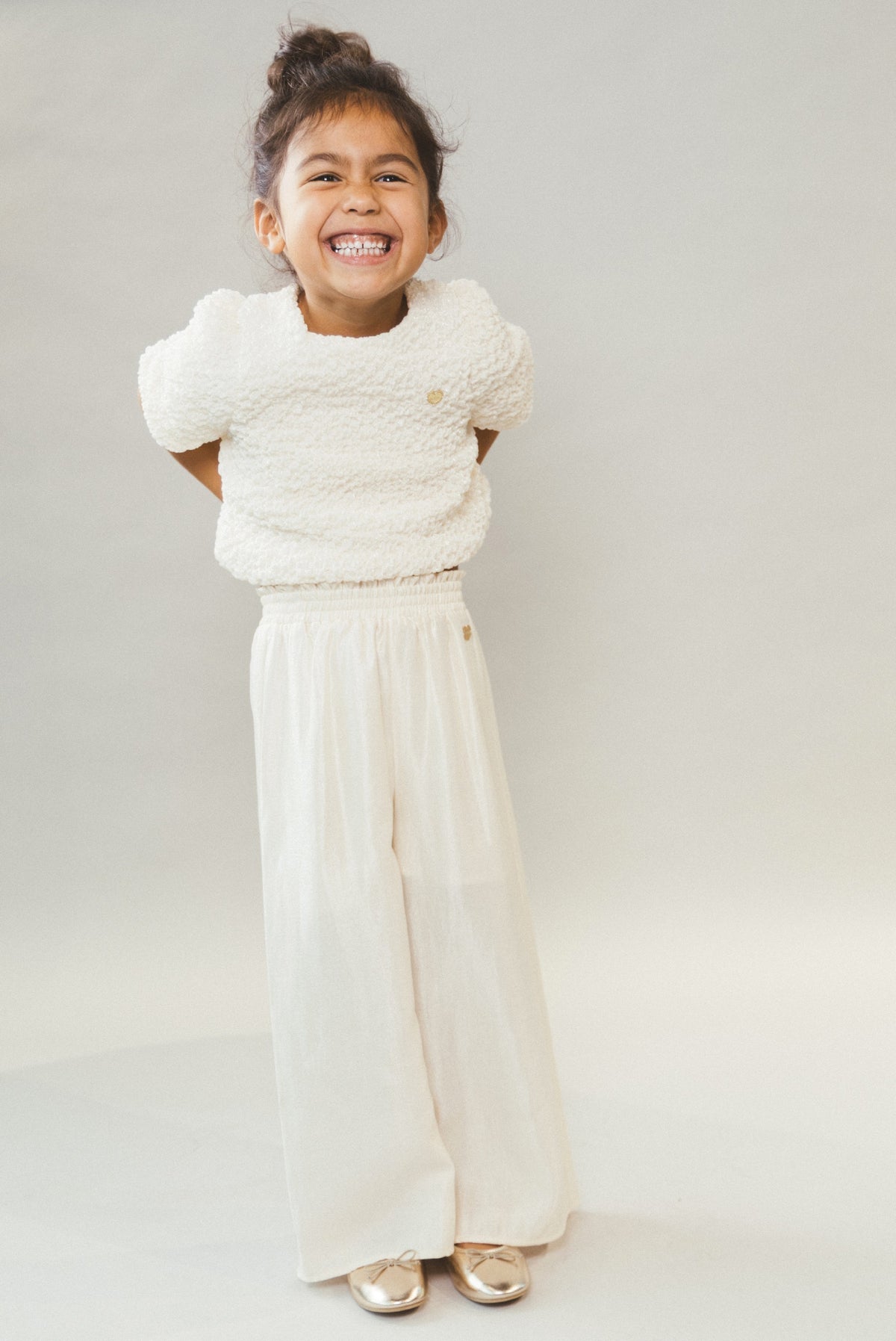 ELSTREE crop top. Pearl