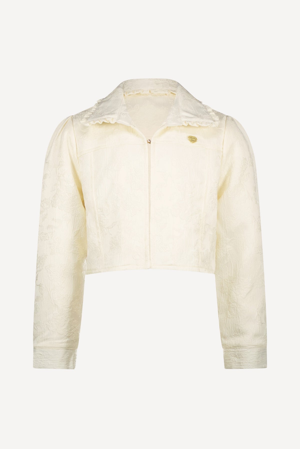 AQUI damask jacket. Pearl