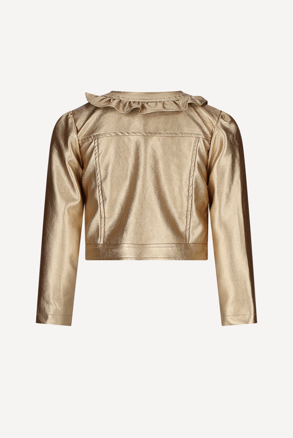ARLETTE chaqueta de cuero sintético. Golden Glow