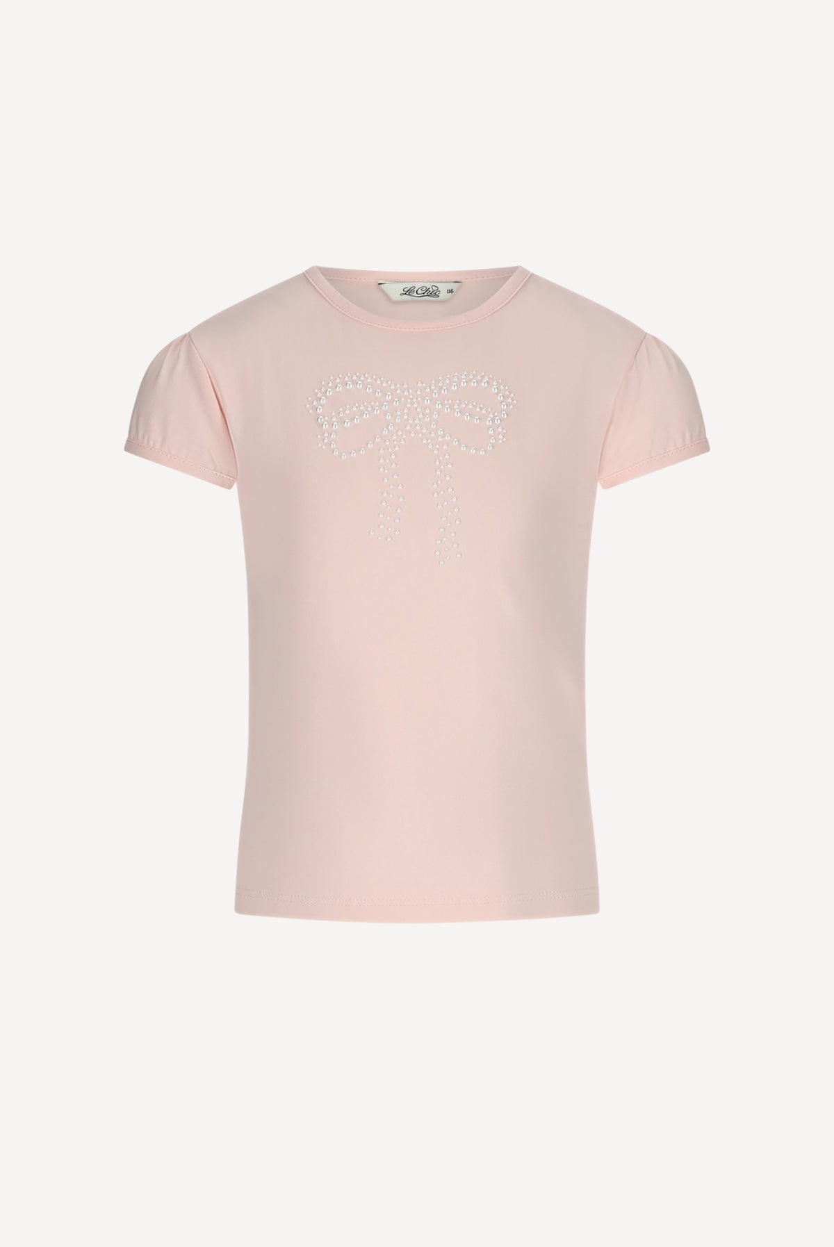 NOMMY parel T-shirt. Pink Symphony