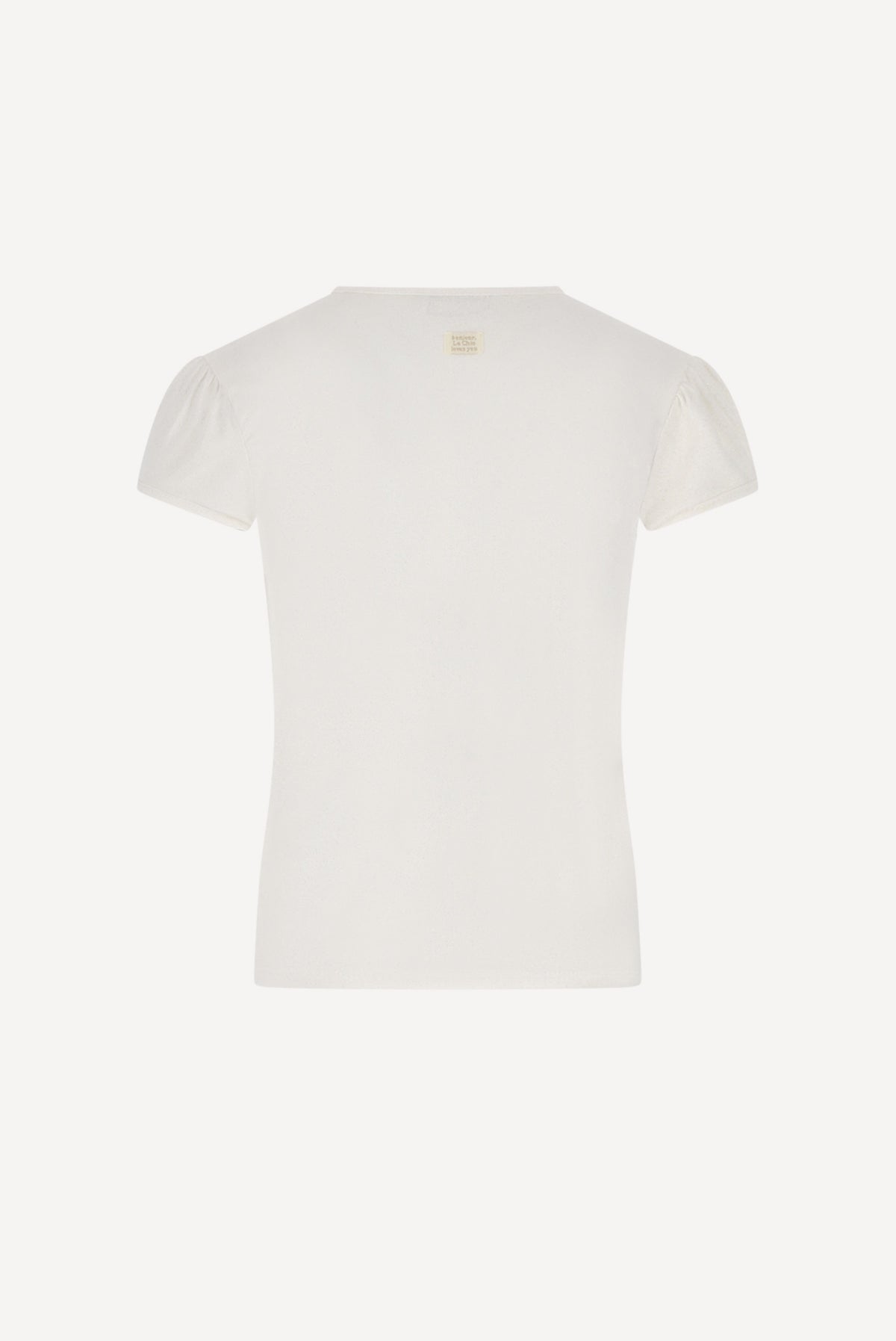 NOLLY glossy T-shirt. Golden Glow