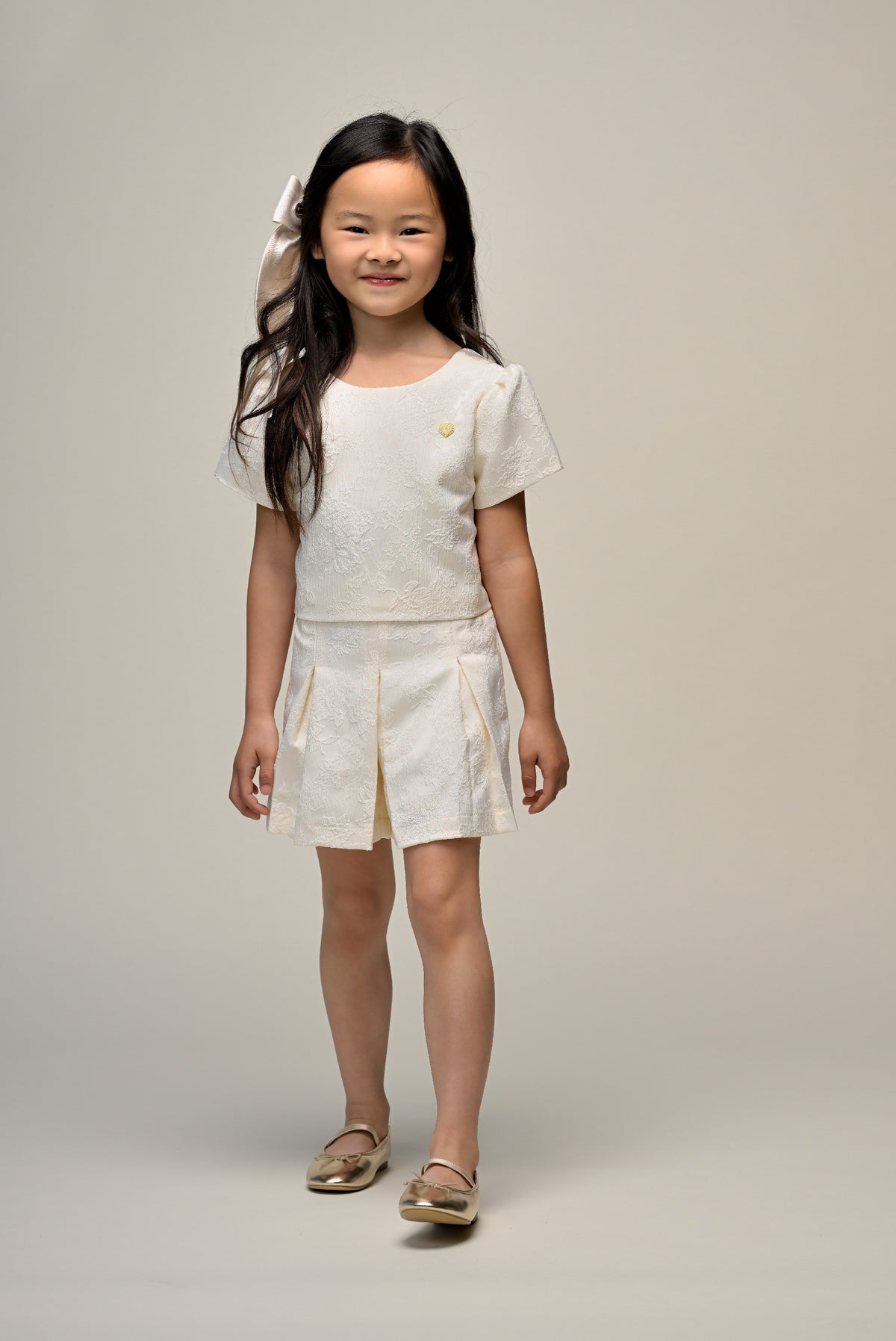DEEJAY damask shorts. Pearl
