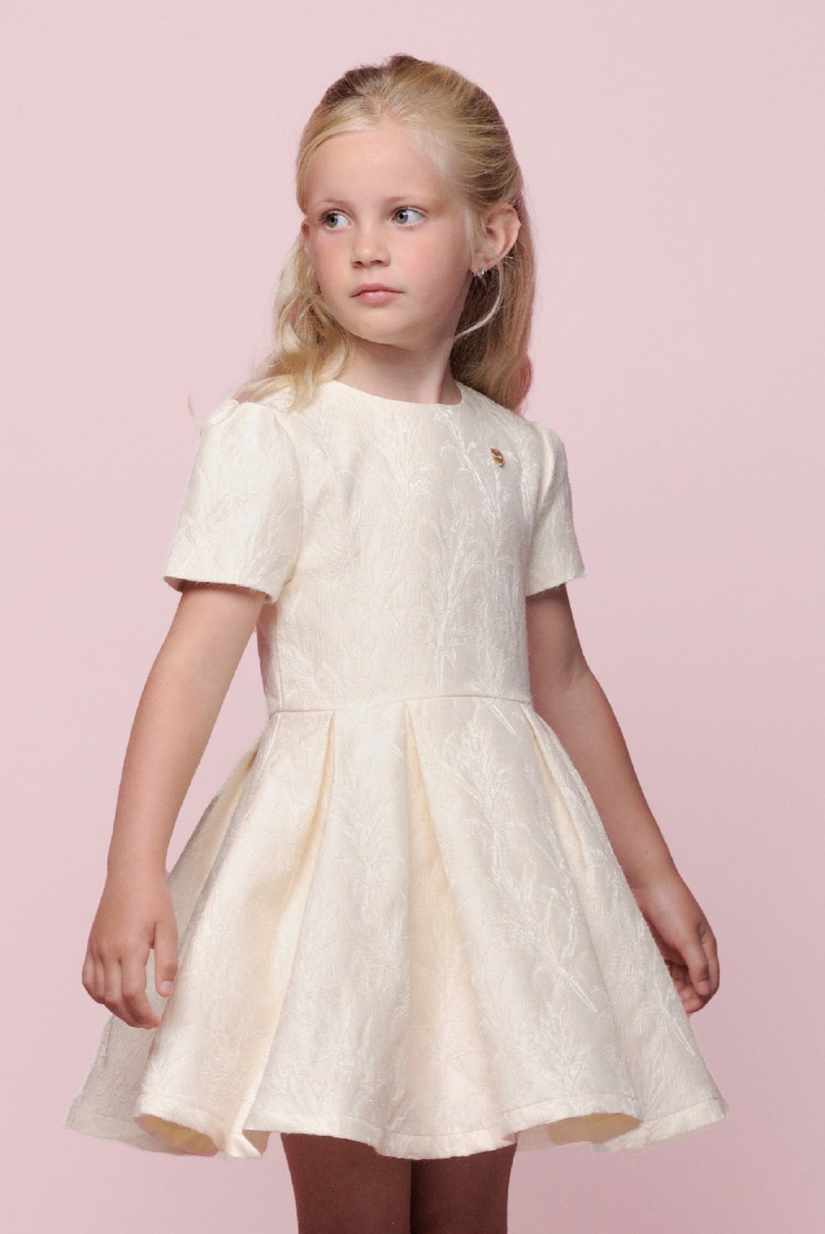 SOCHIC damast jurk. Pearl