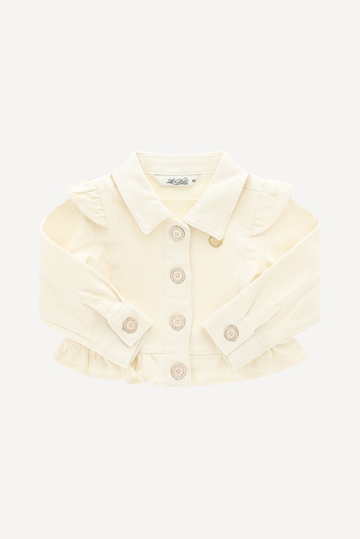 ALYSIA spijkerjasje. Meringue Mood Denim