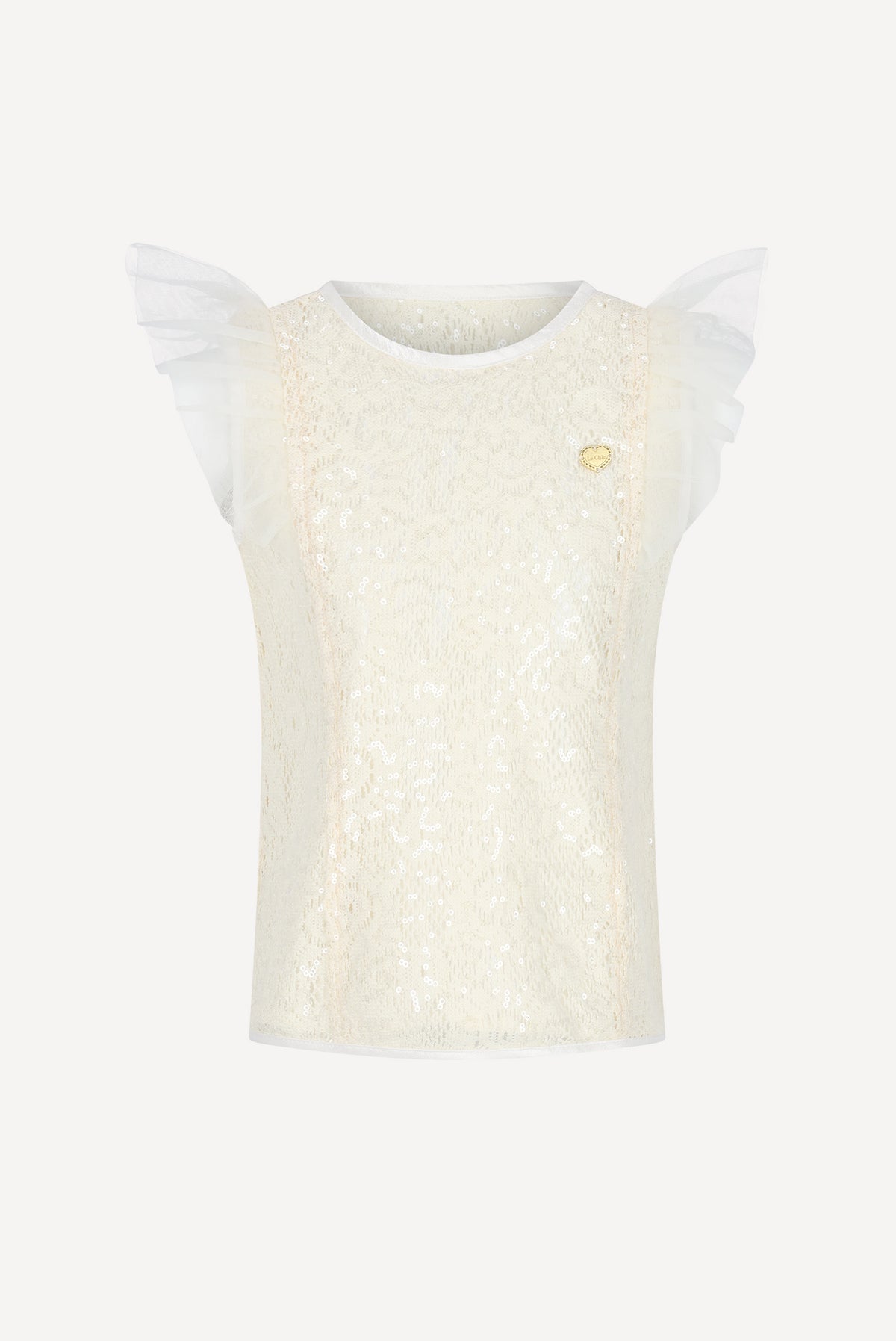 ELSY sequin top. Off White