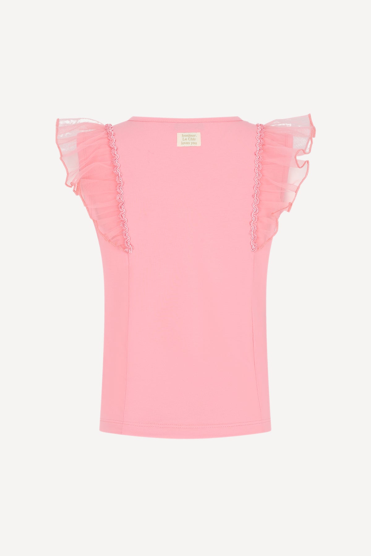 NOPPY mouwloos T-shirt. Flamingo Festival