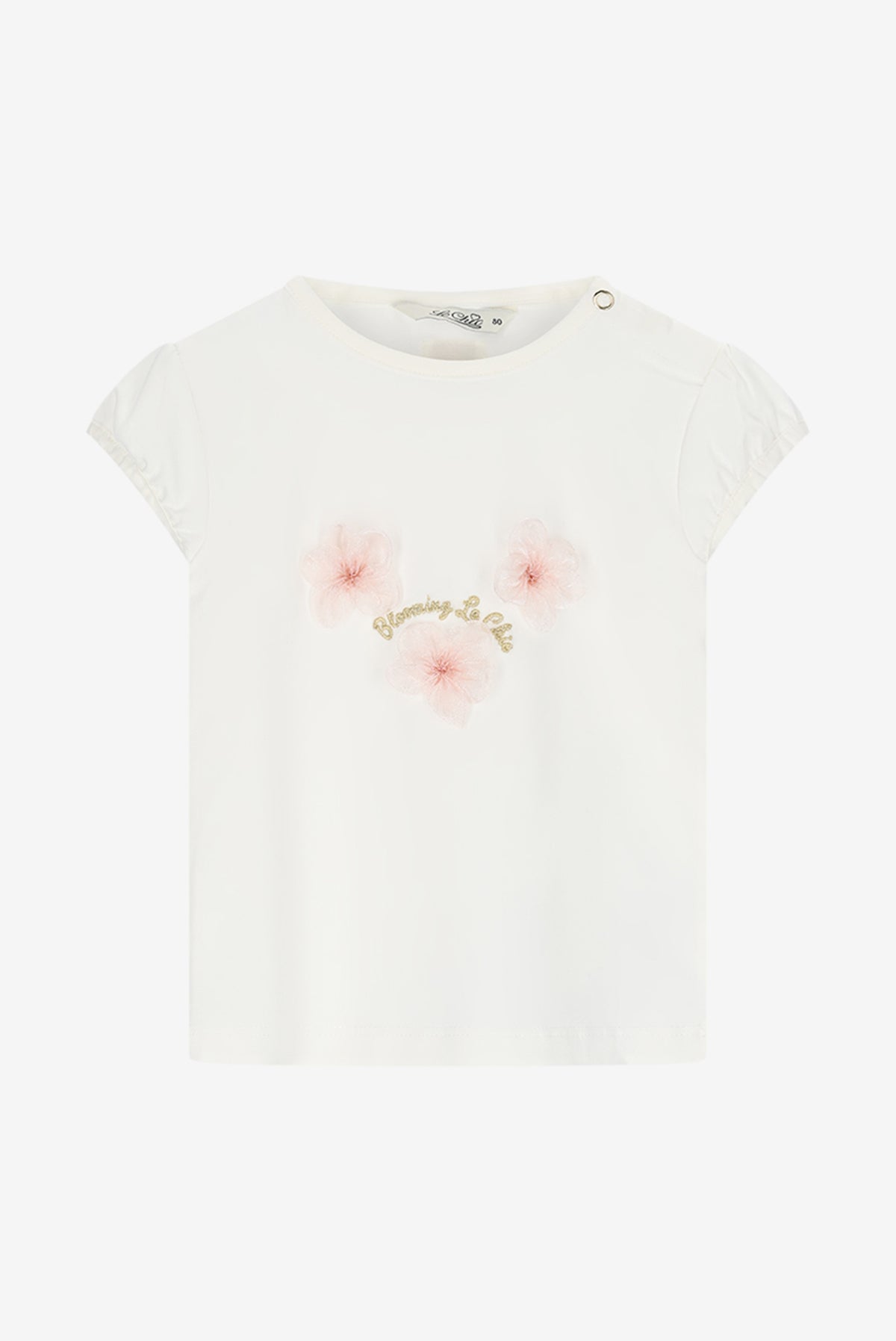 NOKIE flower T-shirt. Off White