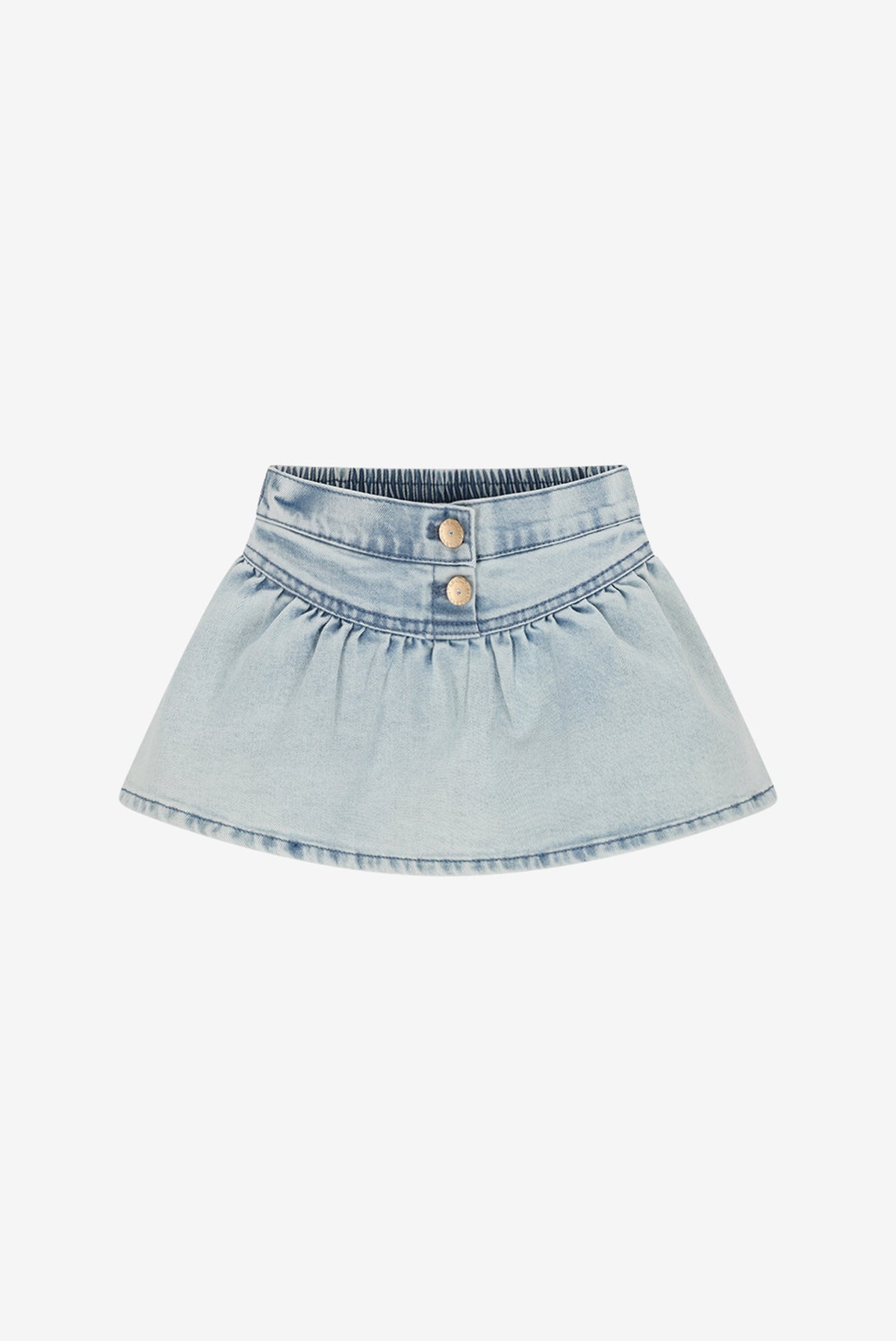 TRISSY summer denim skirt. Classic Light Denim