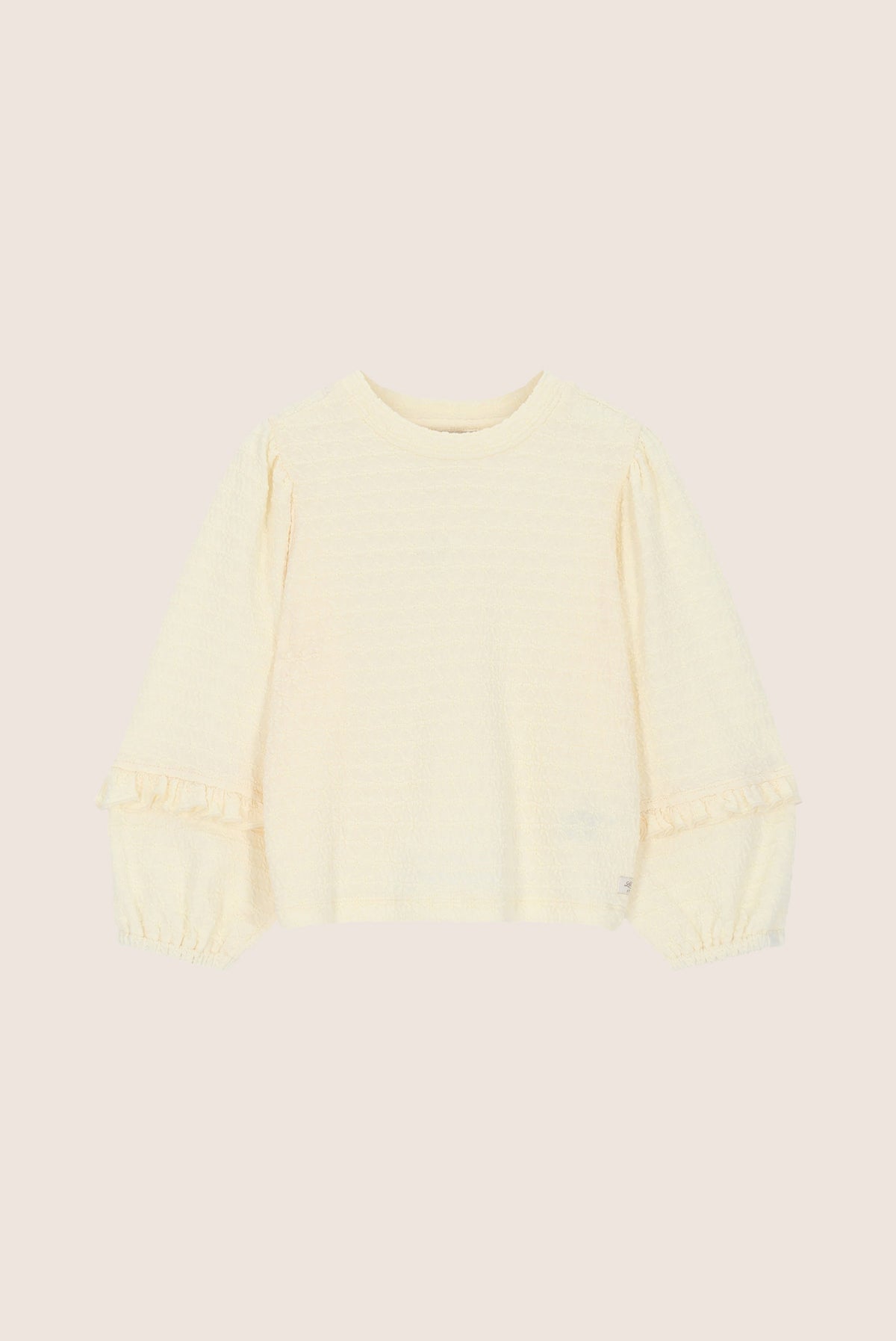 NOUR top met pofmouwen - Off White
