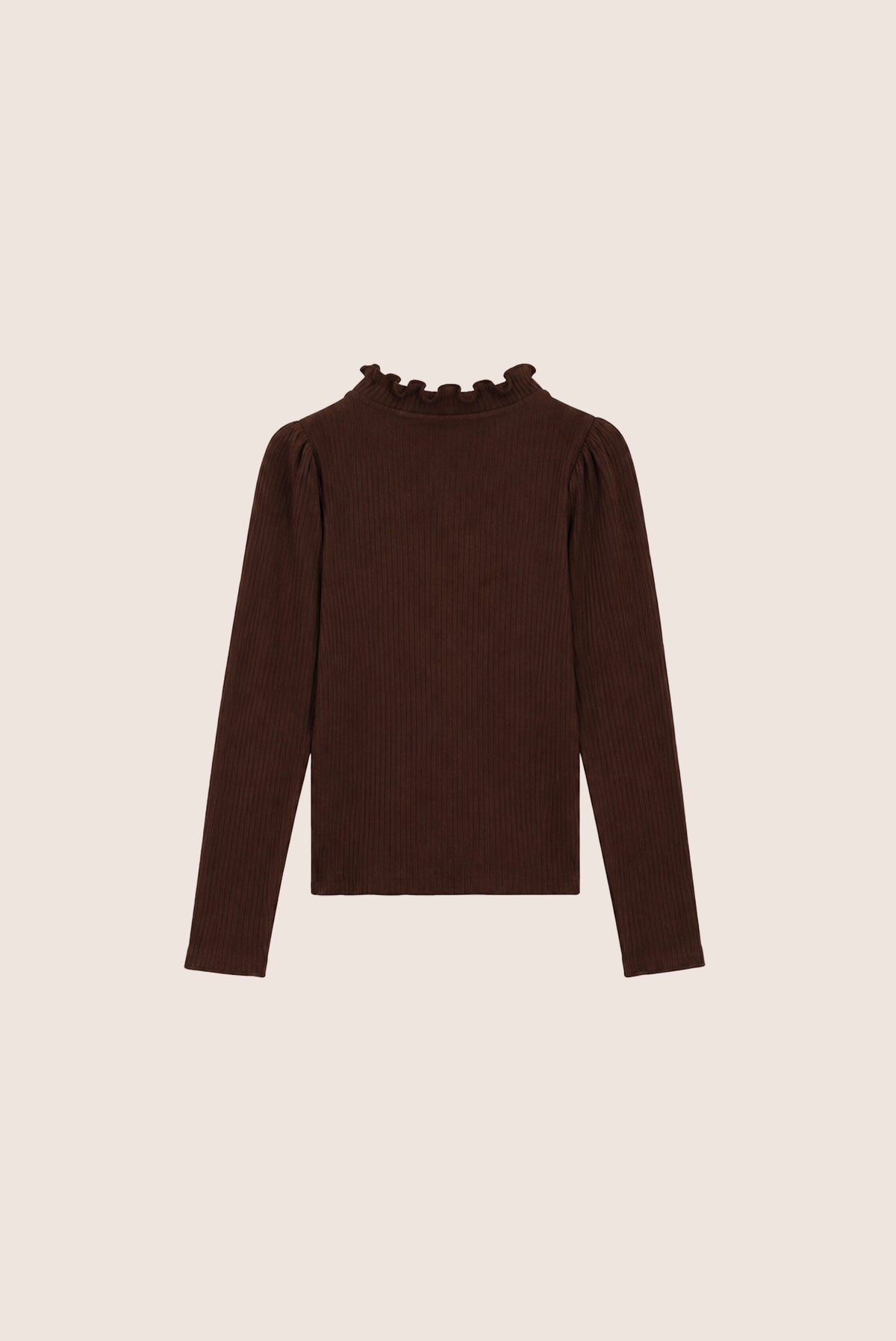 NOVA rib longsleeve - Chocolate Chip