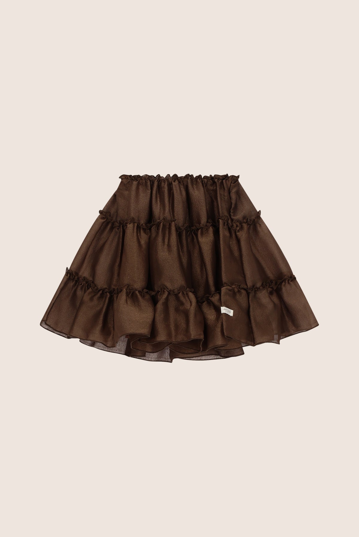 TREA glanzende petticoat - Chocolate Chip