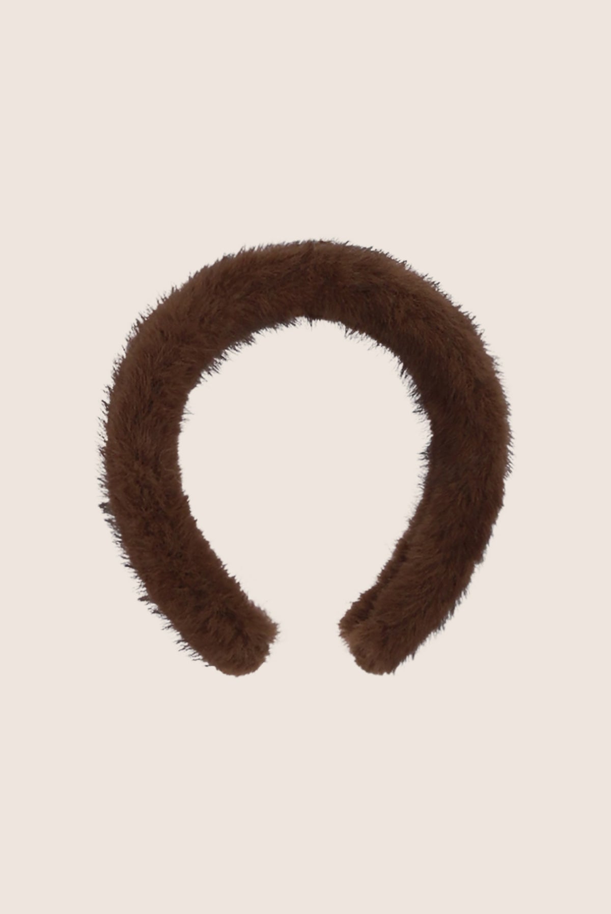 ROMY furry haarband - Chocolate Chip