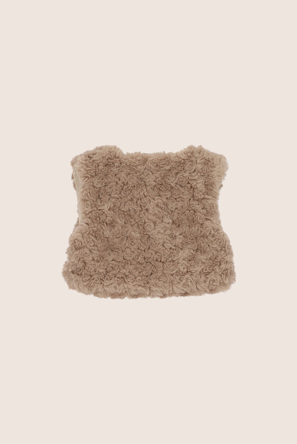 ELOSY furry gilet - Dune