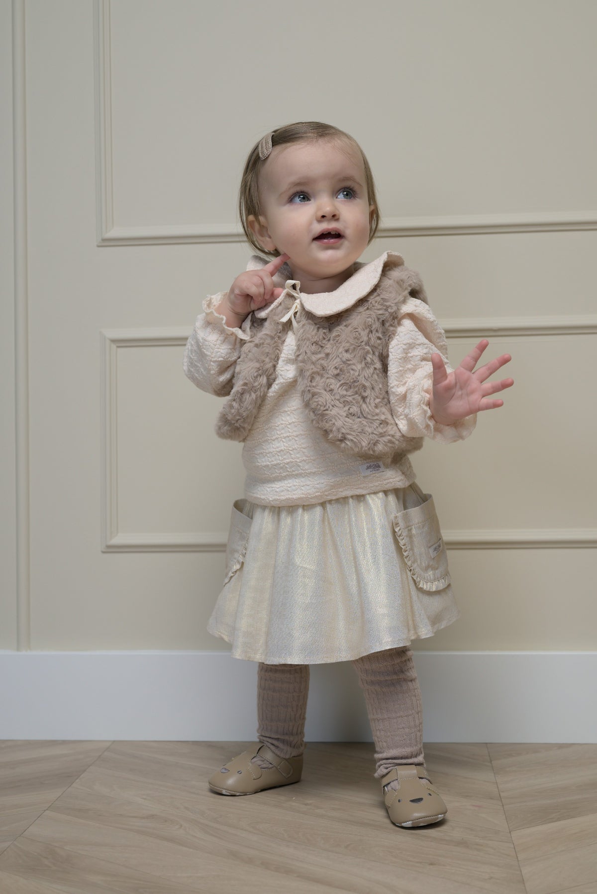 NOURY fancy top met kraagje - Off White