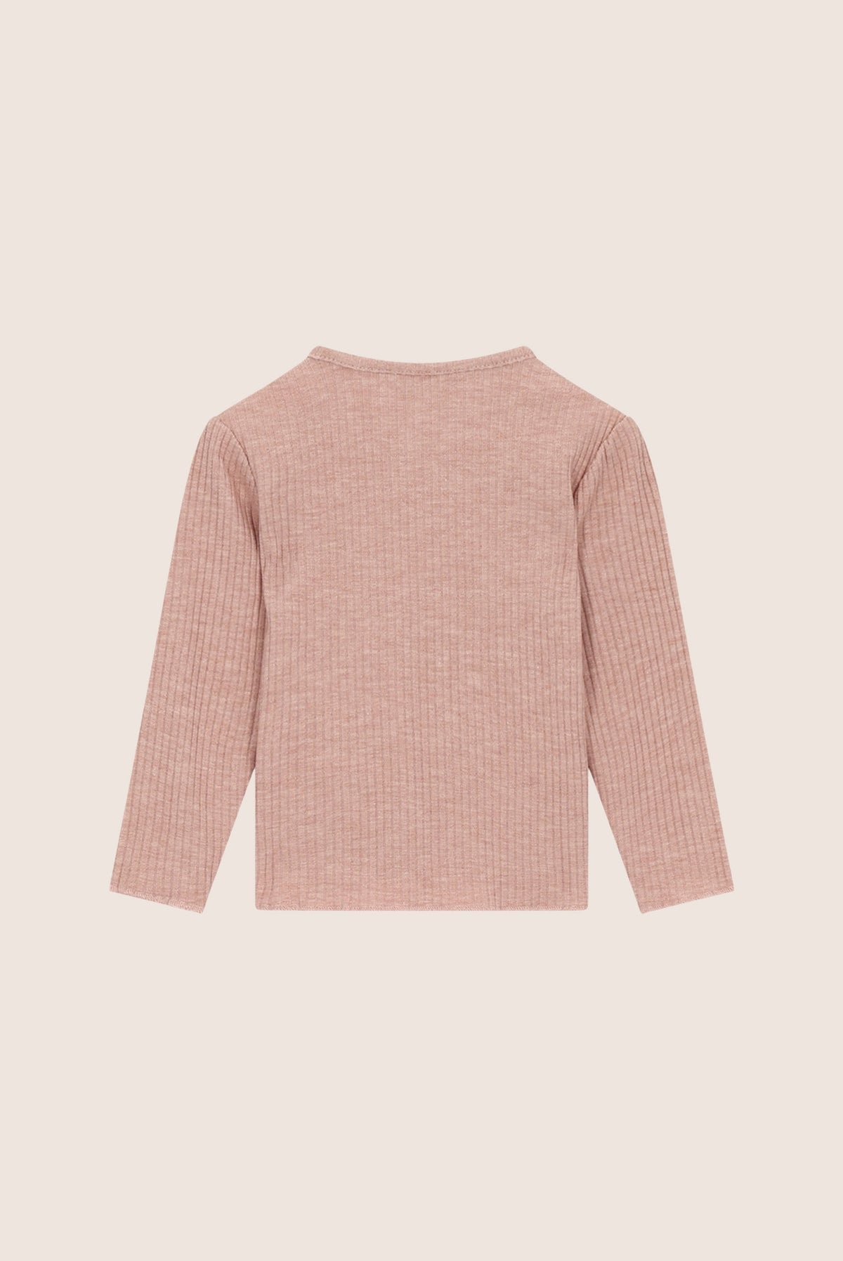 NOVAY rib longsleeve - Victorian Pink