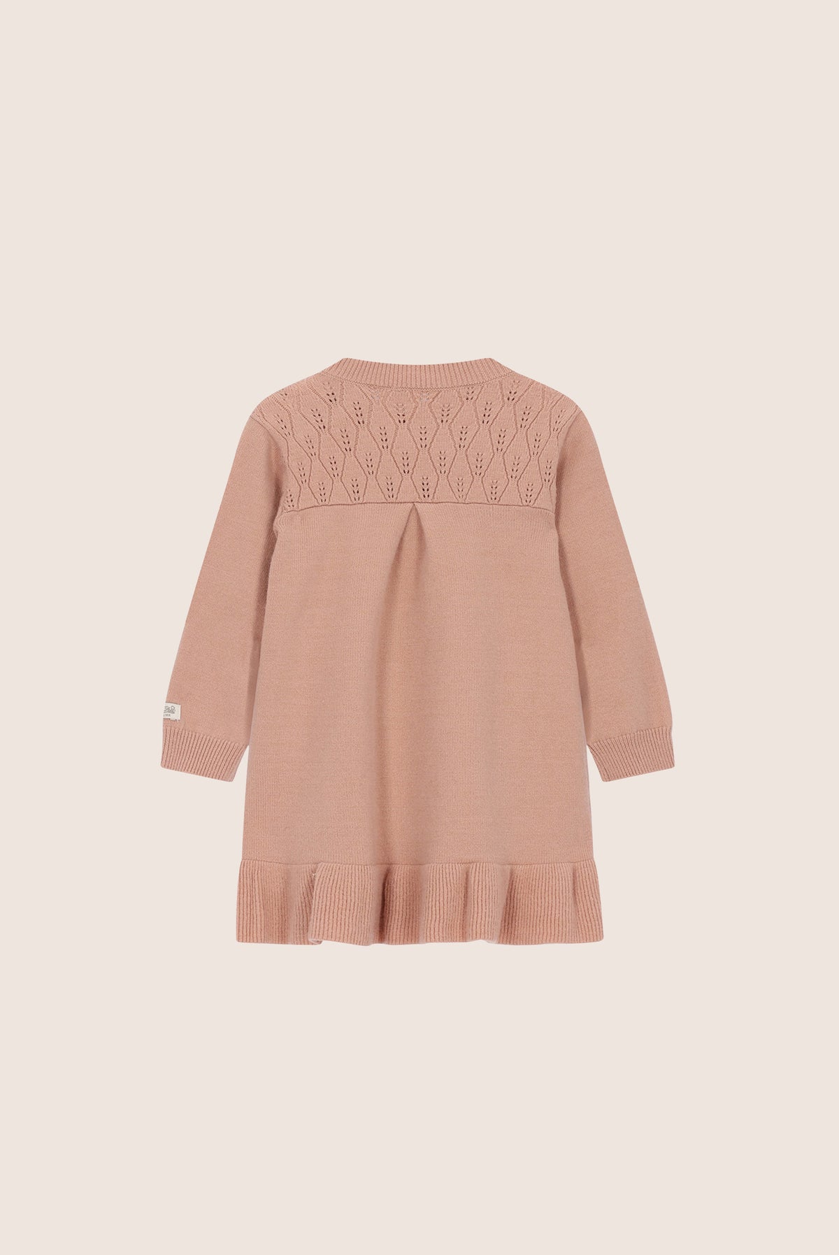 SADY ajour gebreide jurk - Victorian Pink