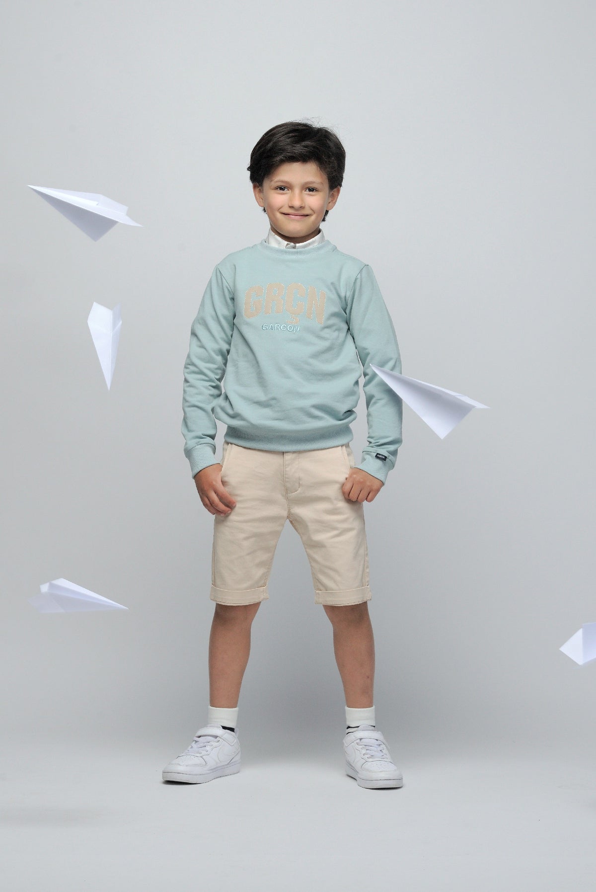 Shorts in twill da ragazzo DRAKE Garçon Sahara