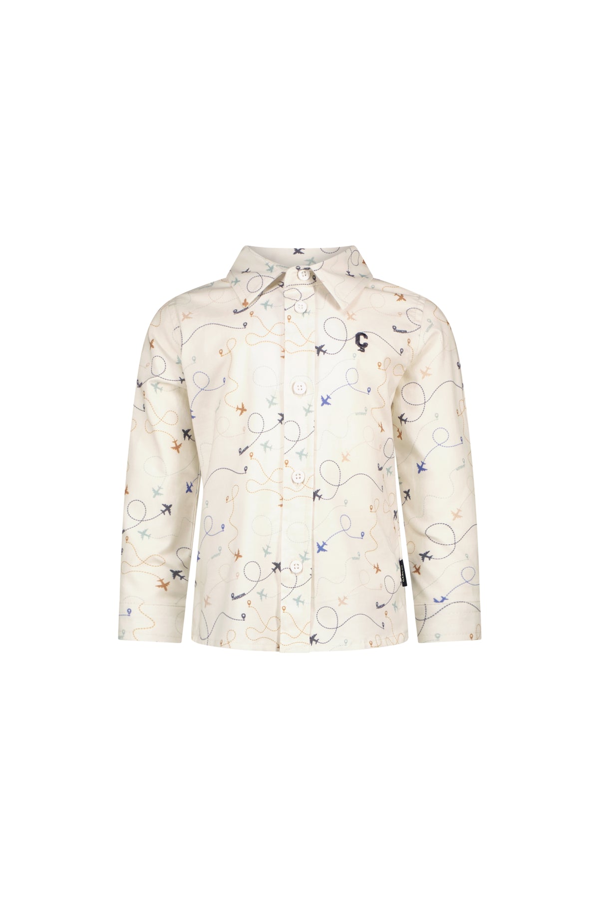 ERINO AOP Garçon shirt White