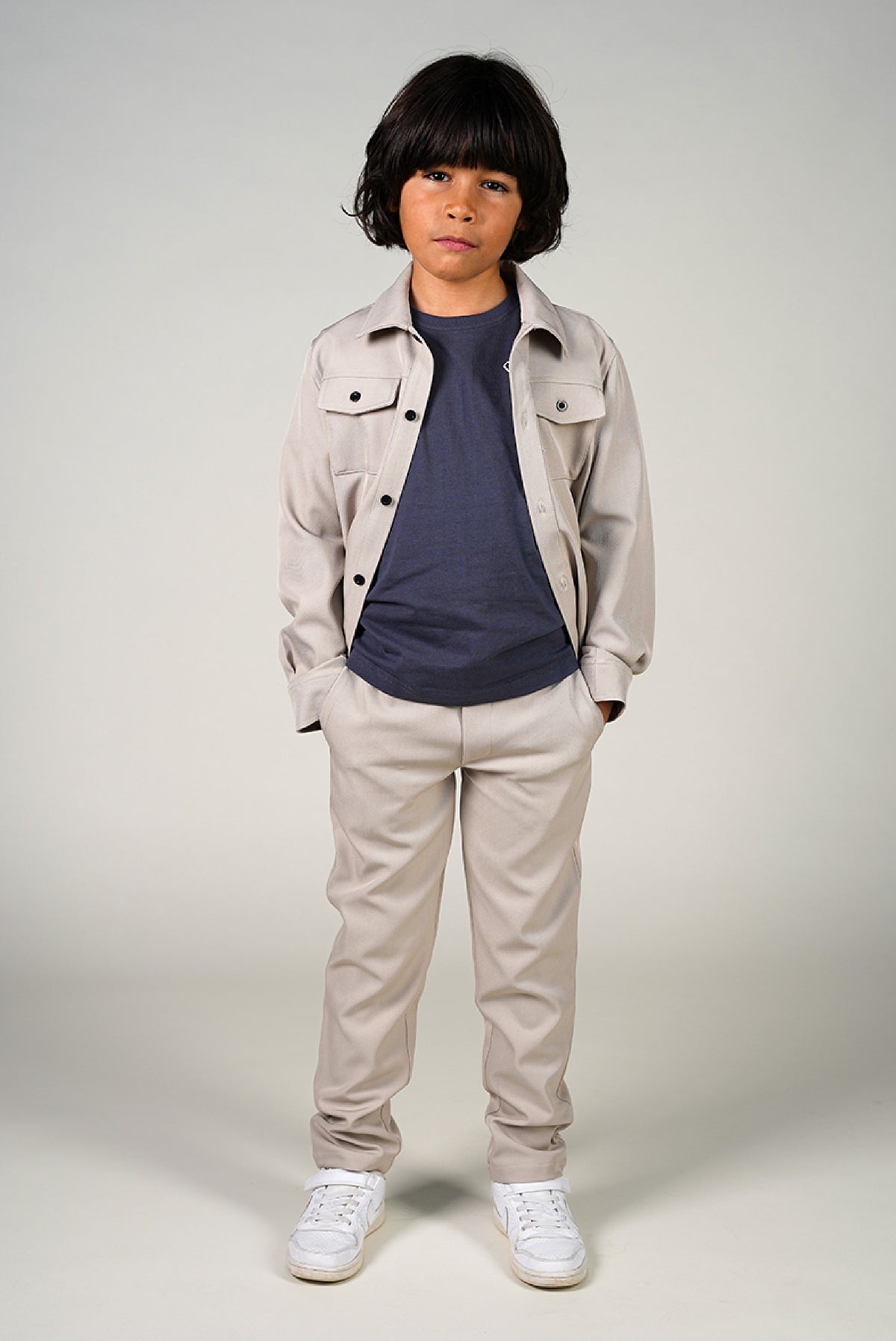 EVILO overshirt. Oyster Grey