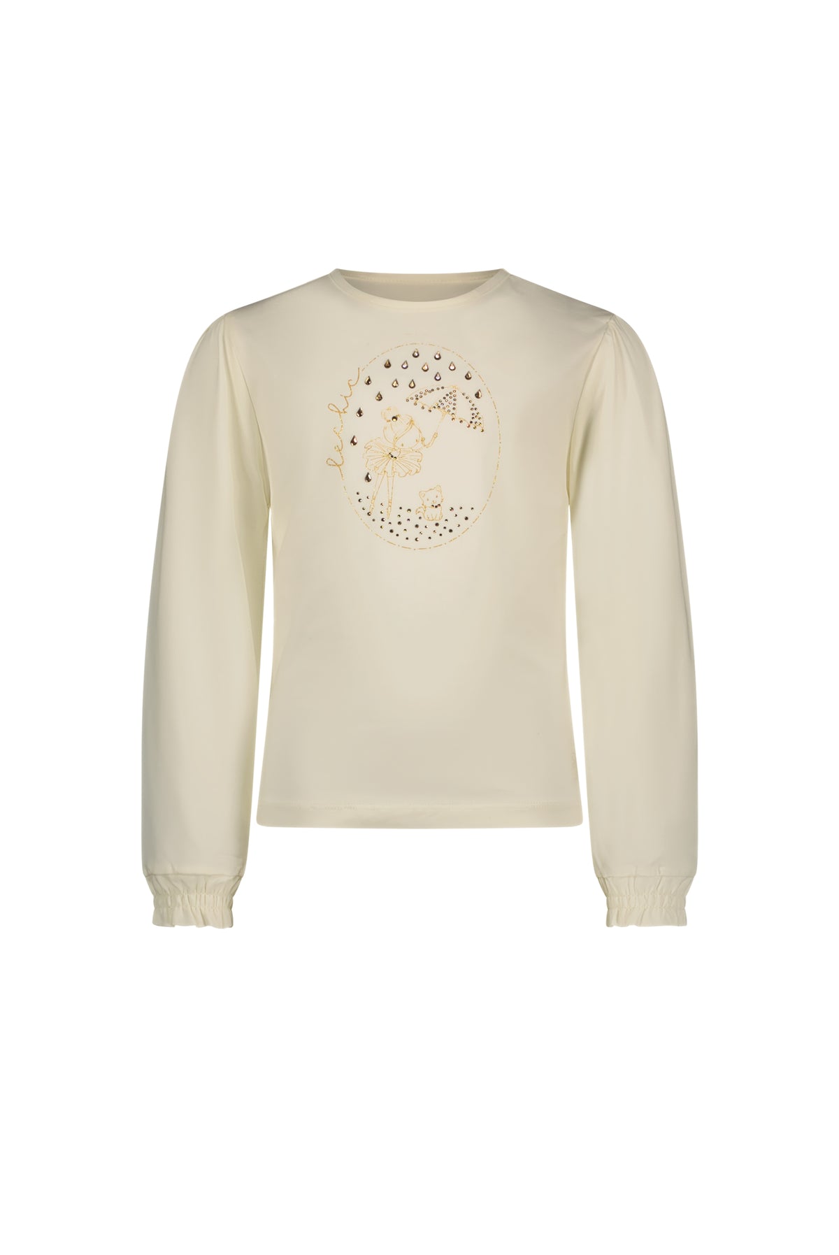 ♥ NONSY ♥ T-Shirt mit Regenschirm-Mädchen *Dreamy Creamy*