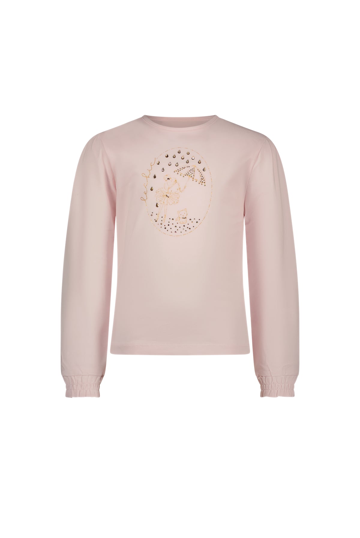 ♥ NONSY ♥ T-Shirt mit Regenschirm-Mädchen *Rose Quartz*