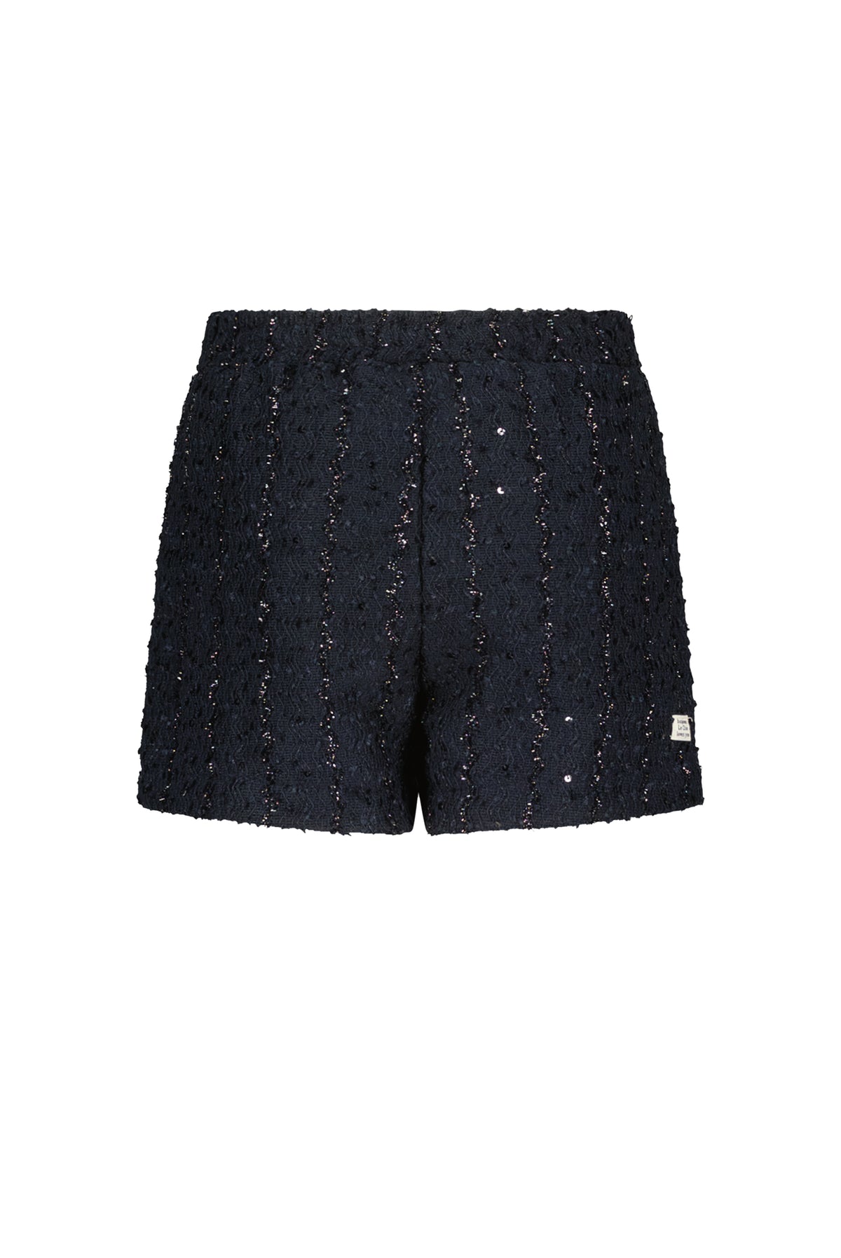 ♥ DONSER ♥ shorts in maglia glitter *Blue Navy*