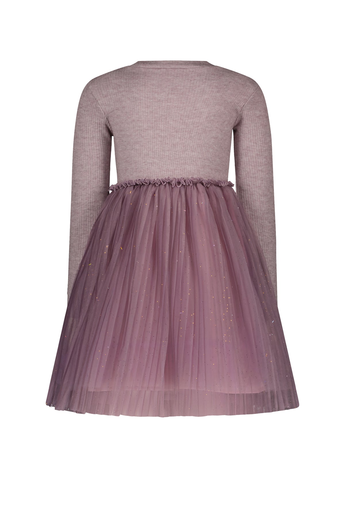 ♥ SMART ♥ Kleid aus weichem Strick & Tüll *Sweet Plums*
