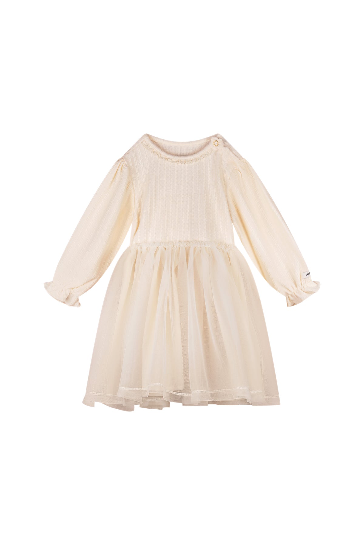 ♥ SOLY ♥ vestido de tul suave de punto trenzado *Dreamy Creamy*