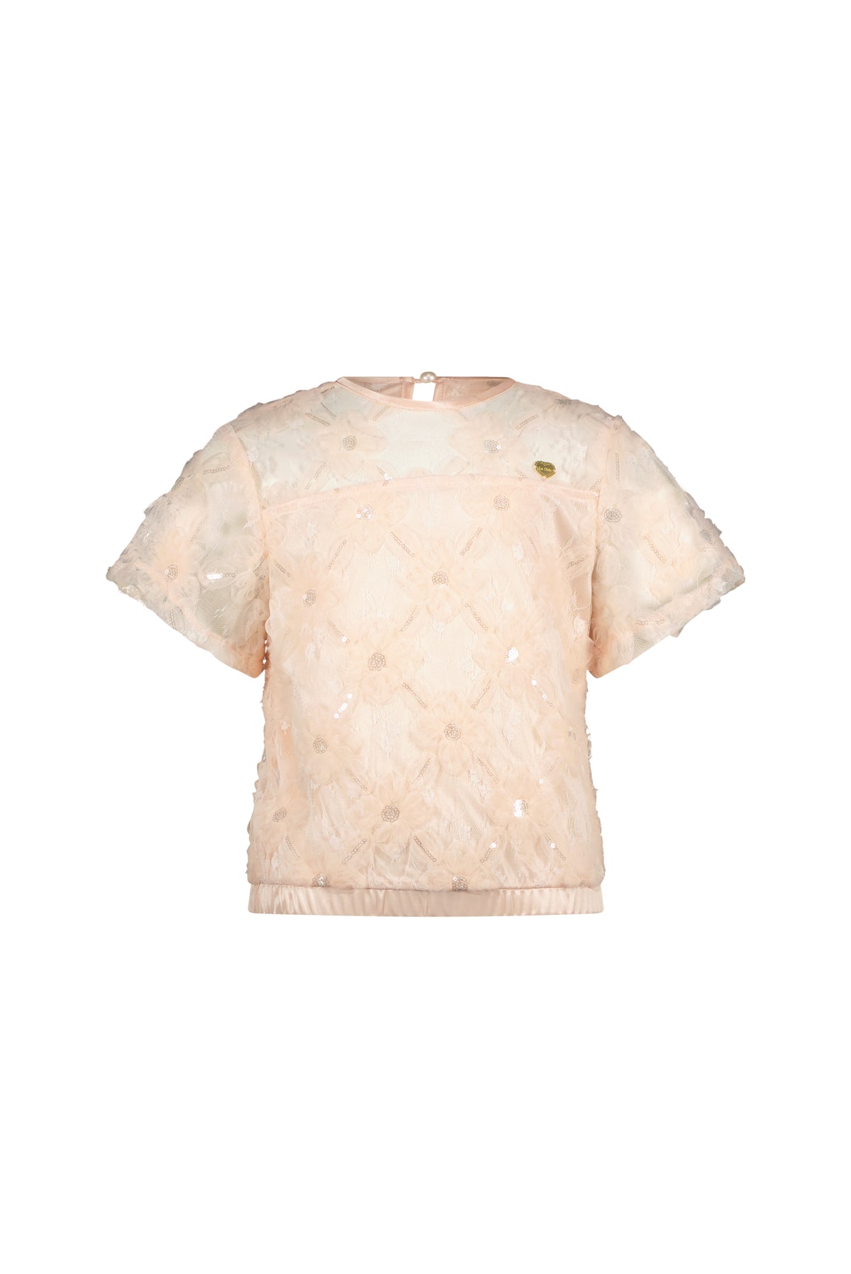 EARLYNE top de rejilla floral Pinky Promise