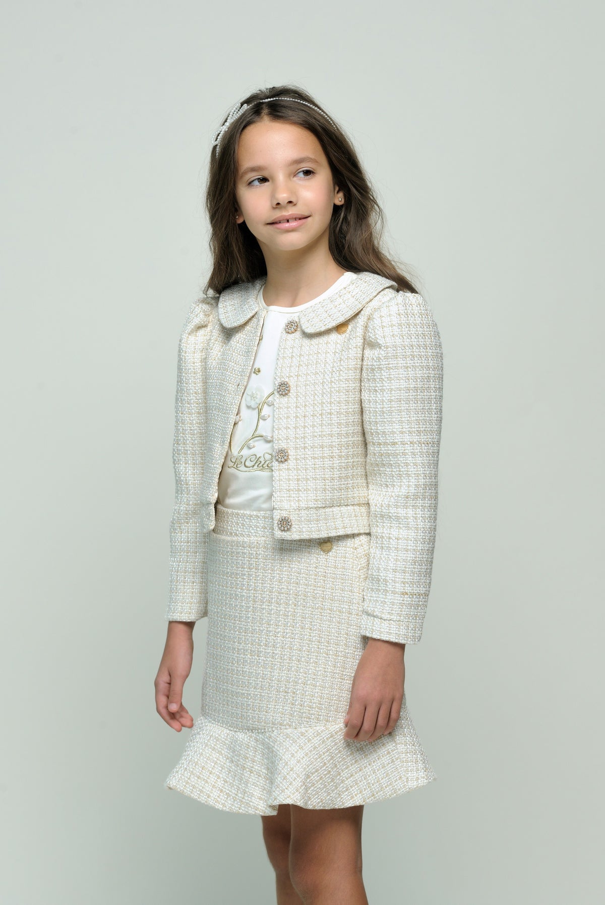 ALEXIS glitter tweed jacket *Gold Rush*