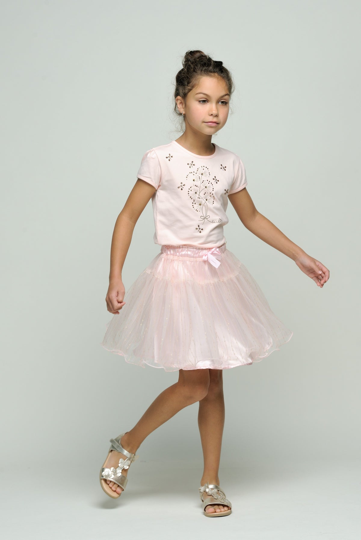 ♥NOMMY♥ foil & stone T-shirt *Pinky Promise*