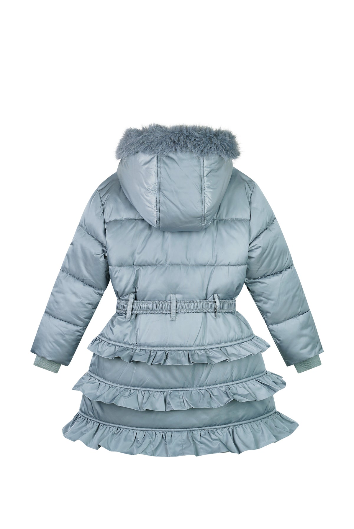 ♥ BLIGHT ♥ winterjas met ruches *Blauw*